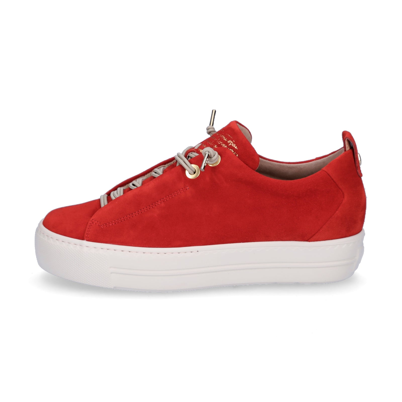 Paul Green Damen Leder Sneaker rot