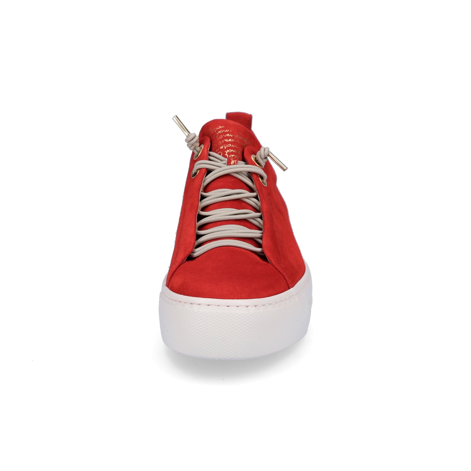 Paul Green Damen Leder Sneaker rot