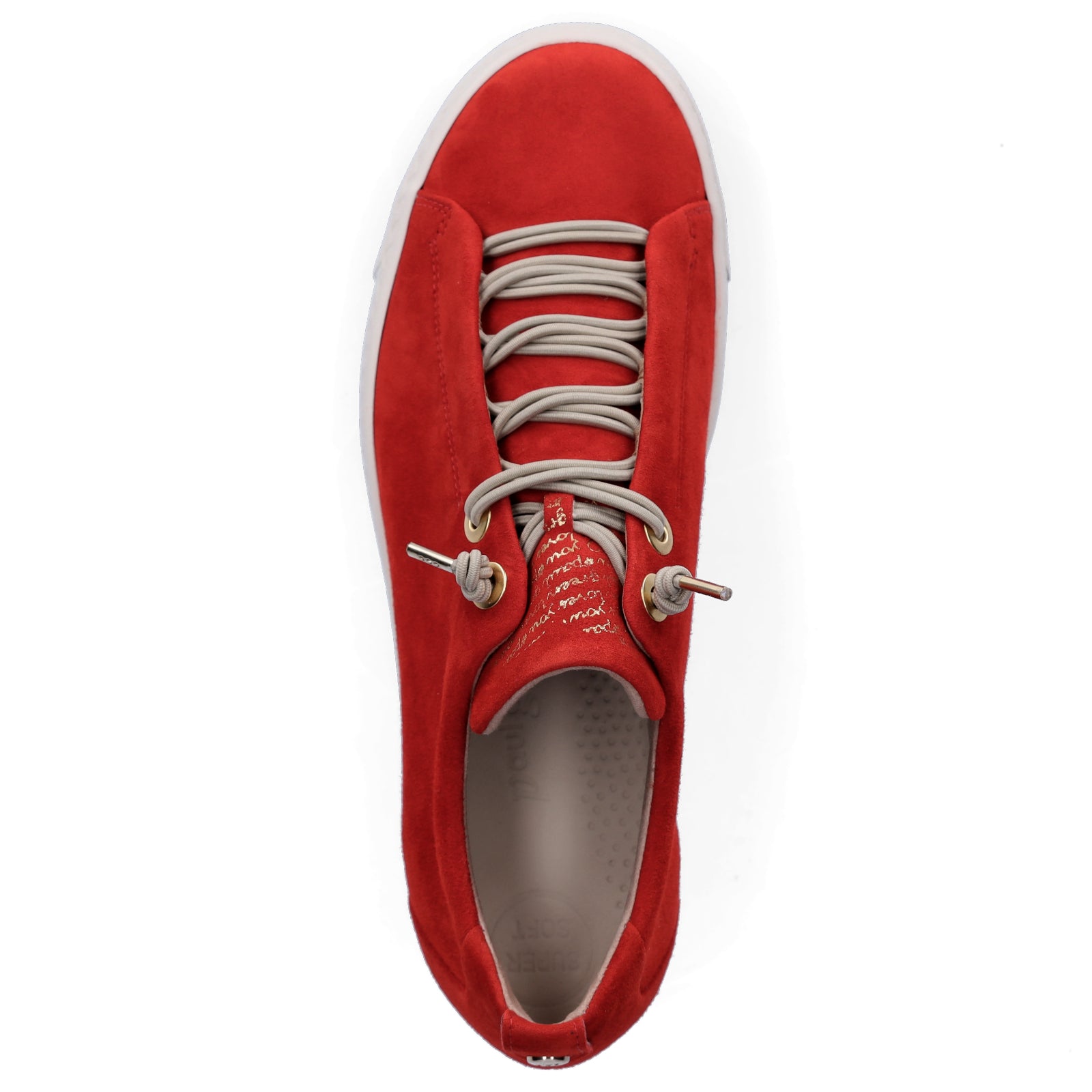 Paul Green Damen Leder Sneaker rot