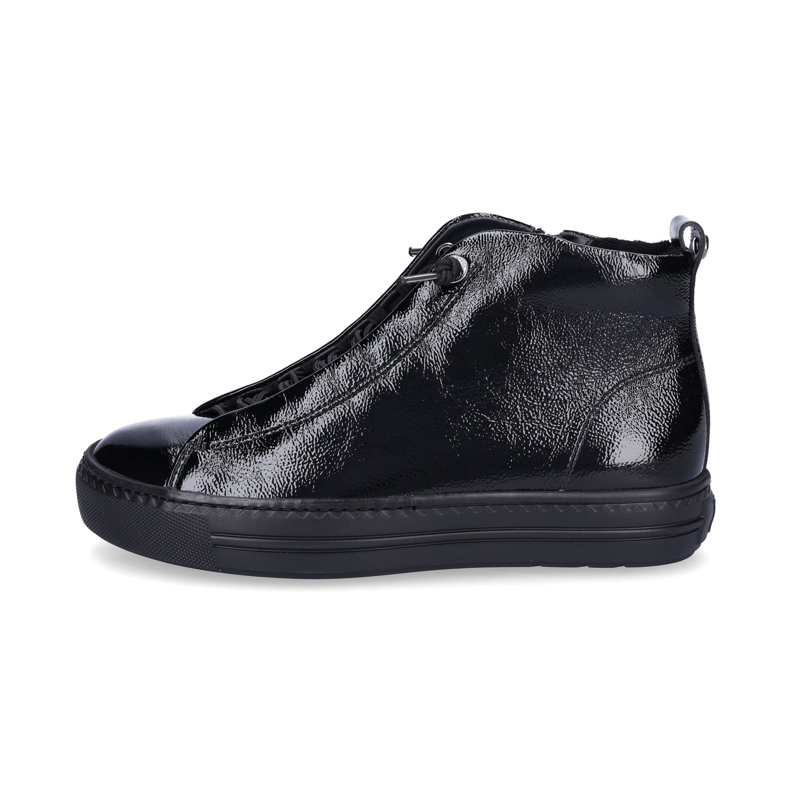 Paul Green Damen High-Top Sneaker schwarz Lack