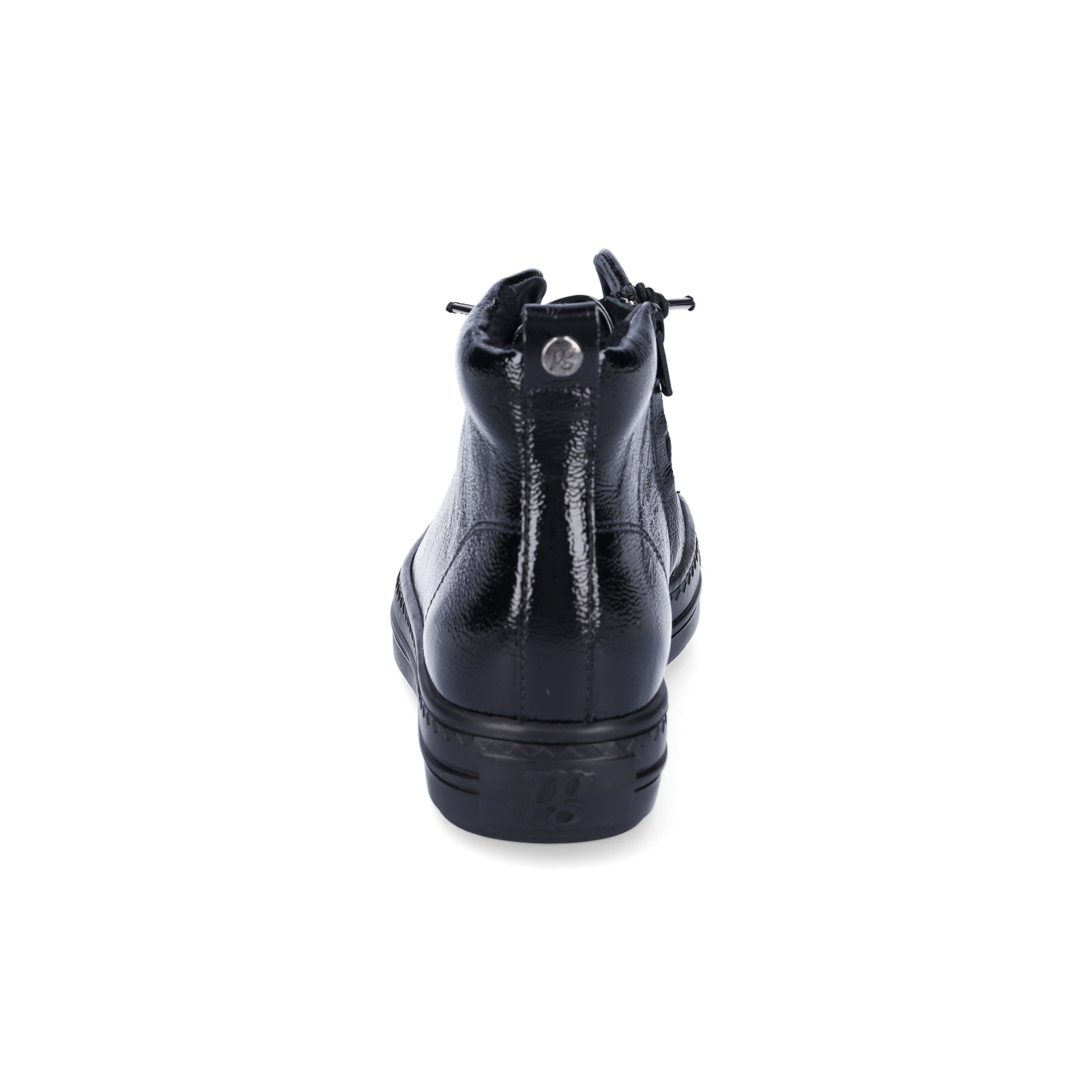 Paul Green Damen High-Top Sneaker schwarz Lack