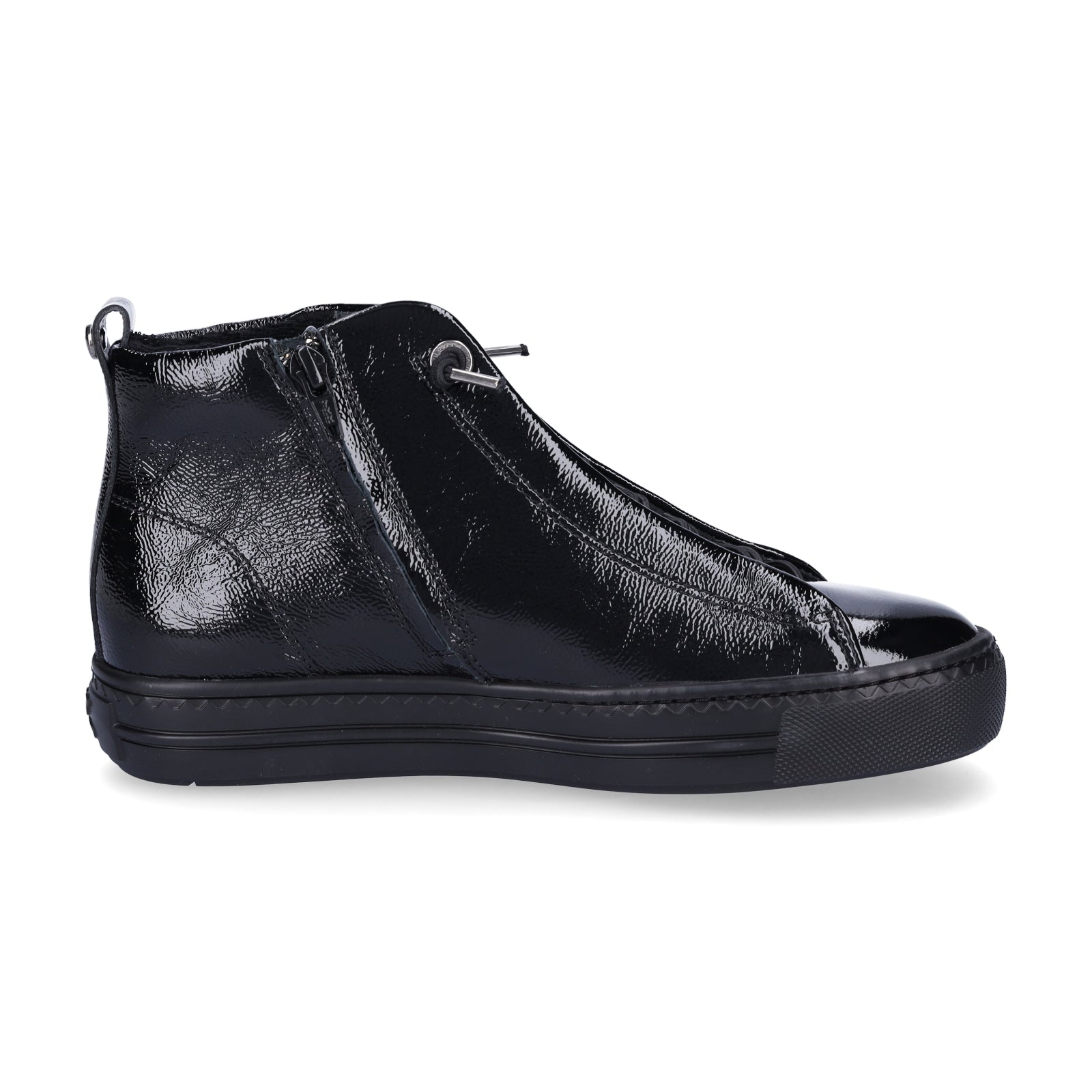 Paul Green Damen High-Top Sneaker schwarz Lack