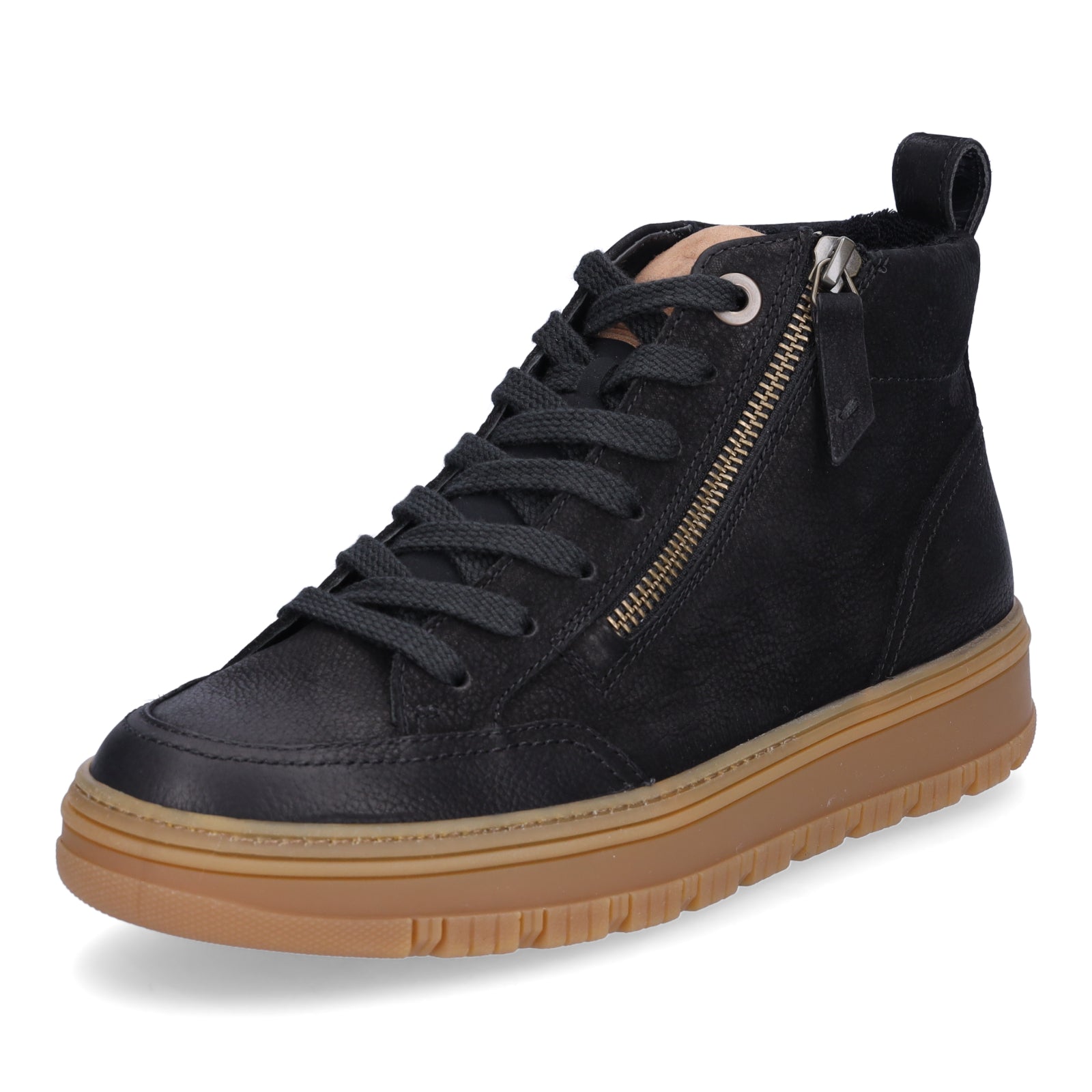 Paul Green Damen High-Top Sneaker schwarz