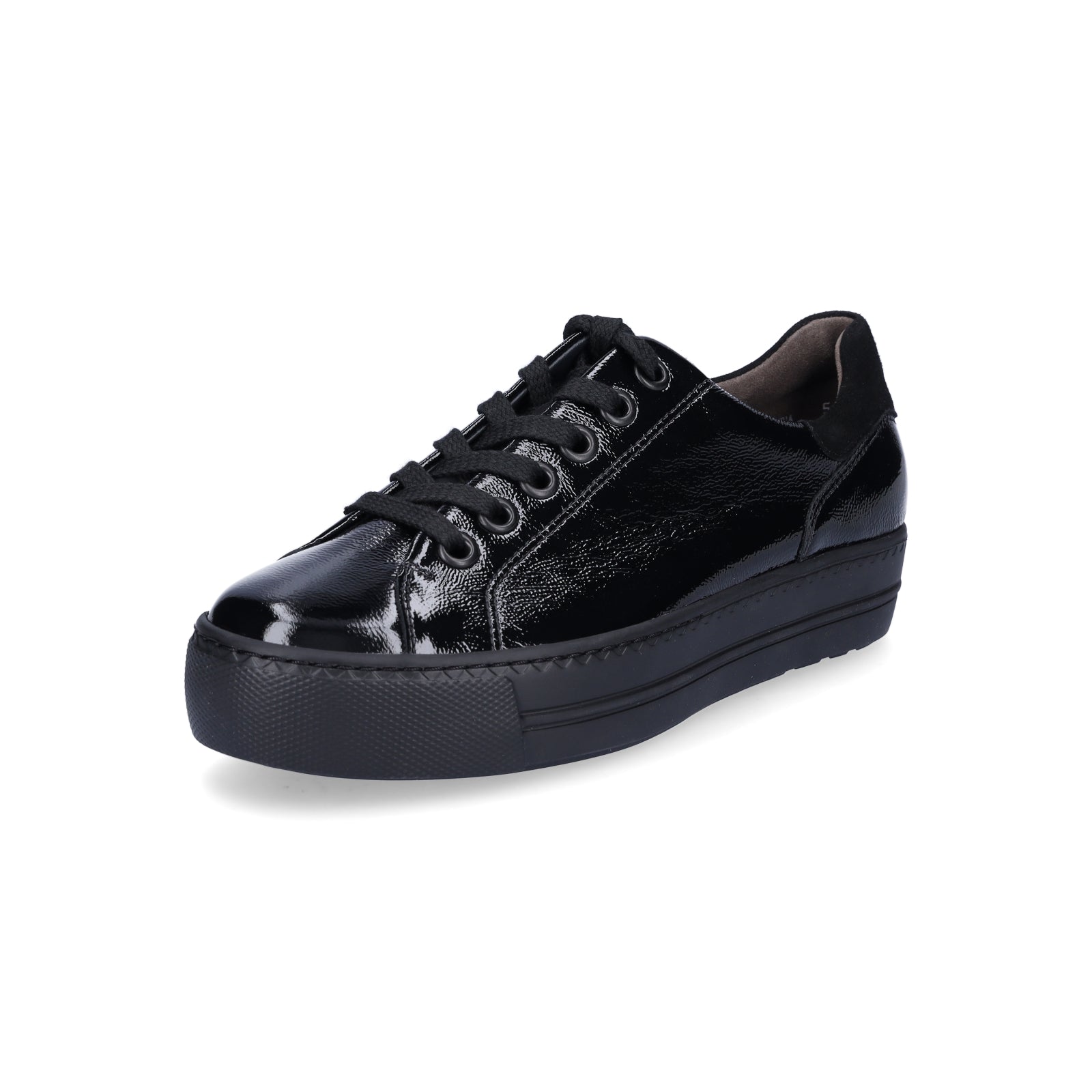 Paul Green Damen Sneaker schwarz Lack
