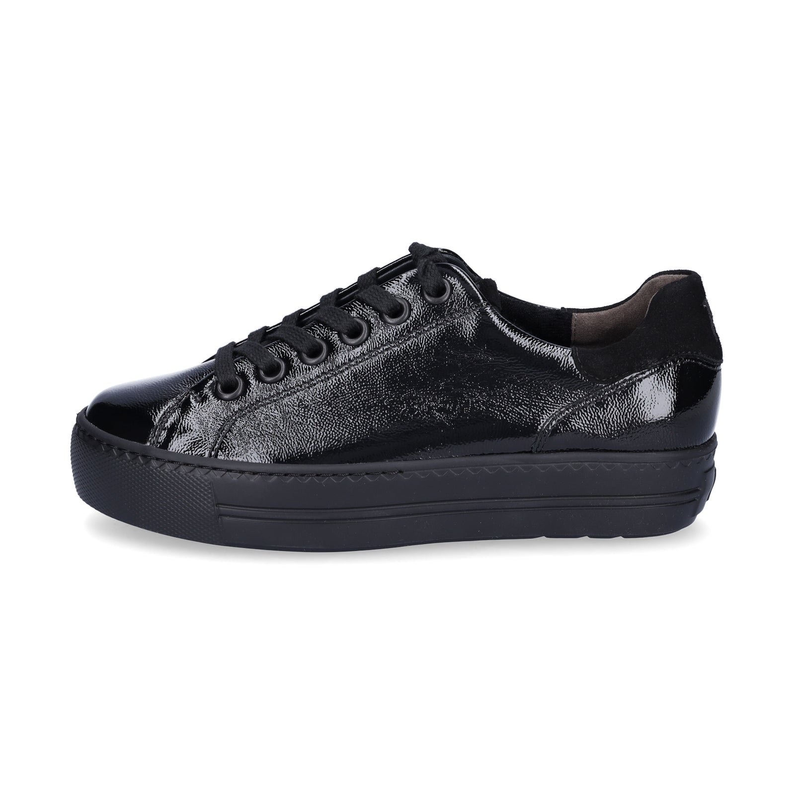 Paul Green Damen Sneaker schwarz Lack