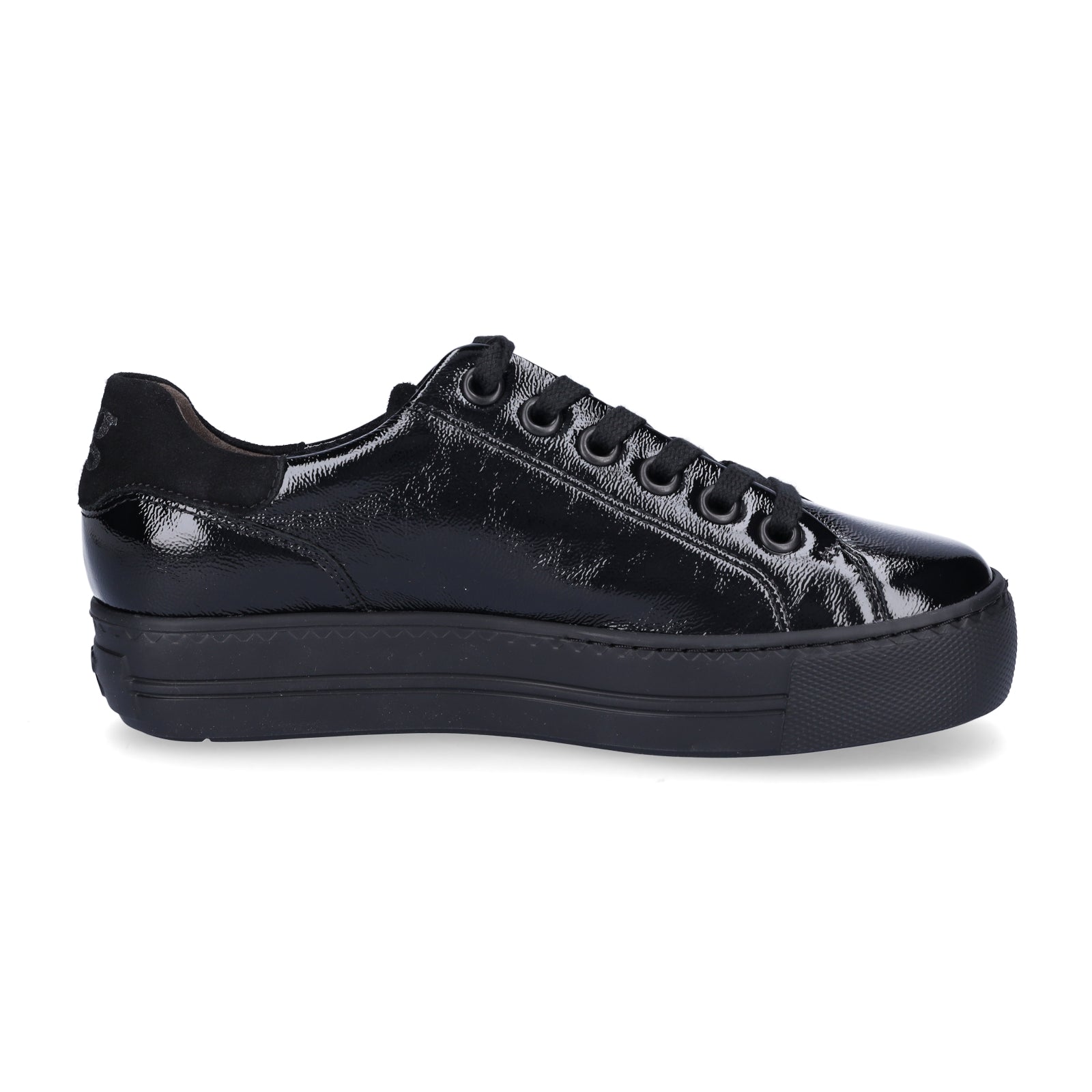 Paul Green Damen Sneaker schwarz Lack