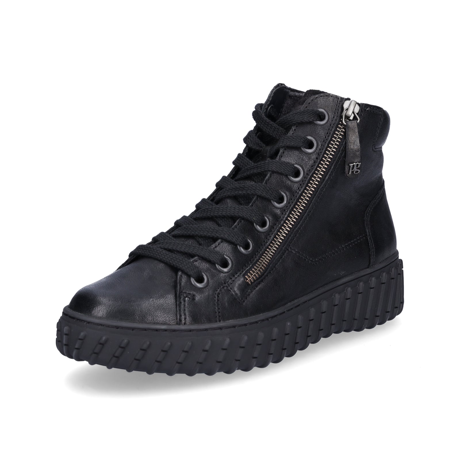 Paul Green Damen High-Top Sneaker schwarz