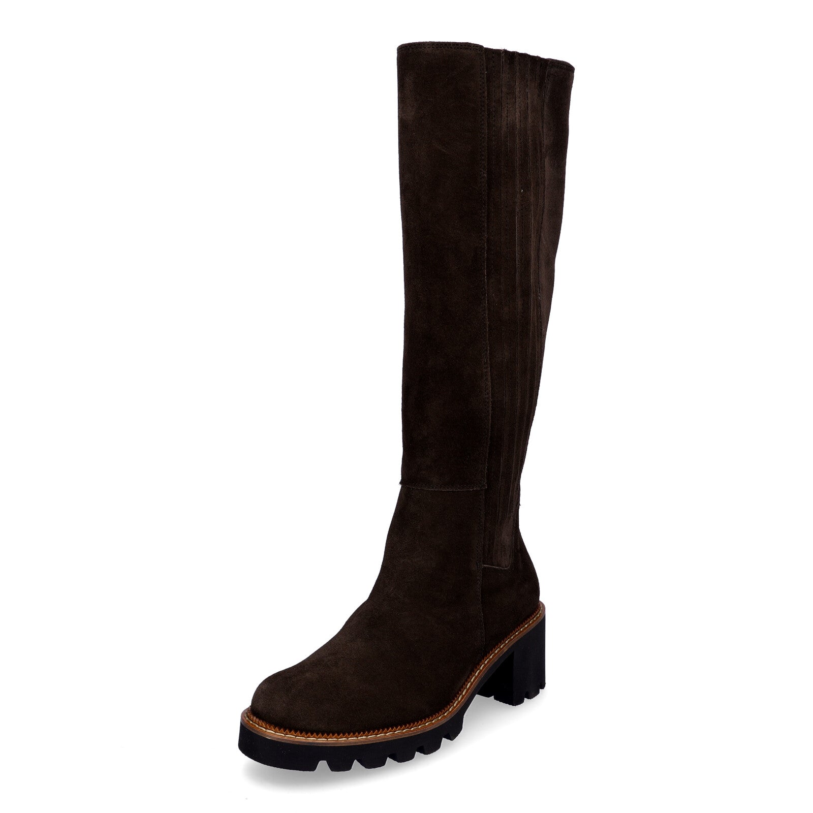 Paul Green Damen Stiefel dunkelbraun