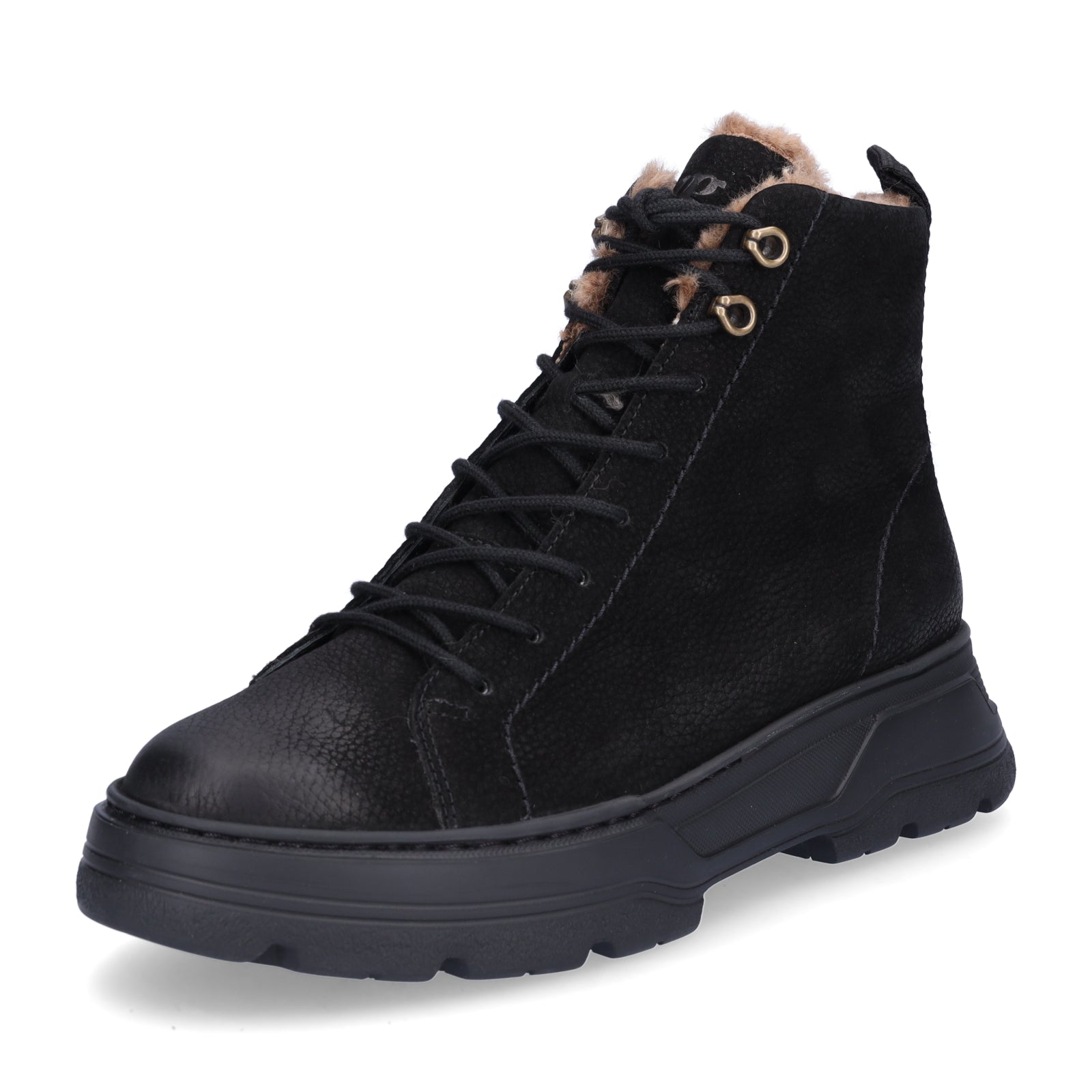 Paul Green Damen Schnürboot schwarz