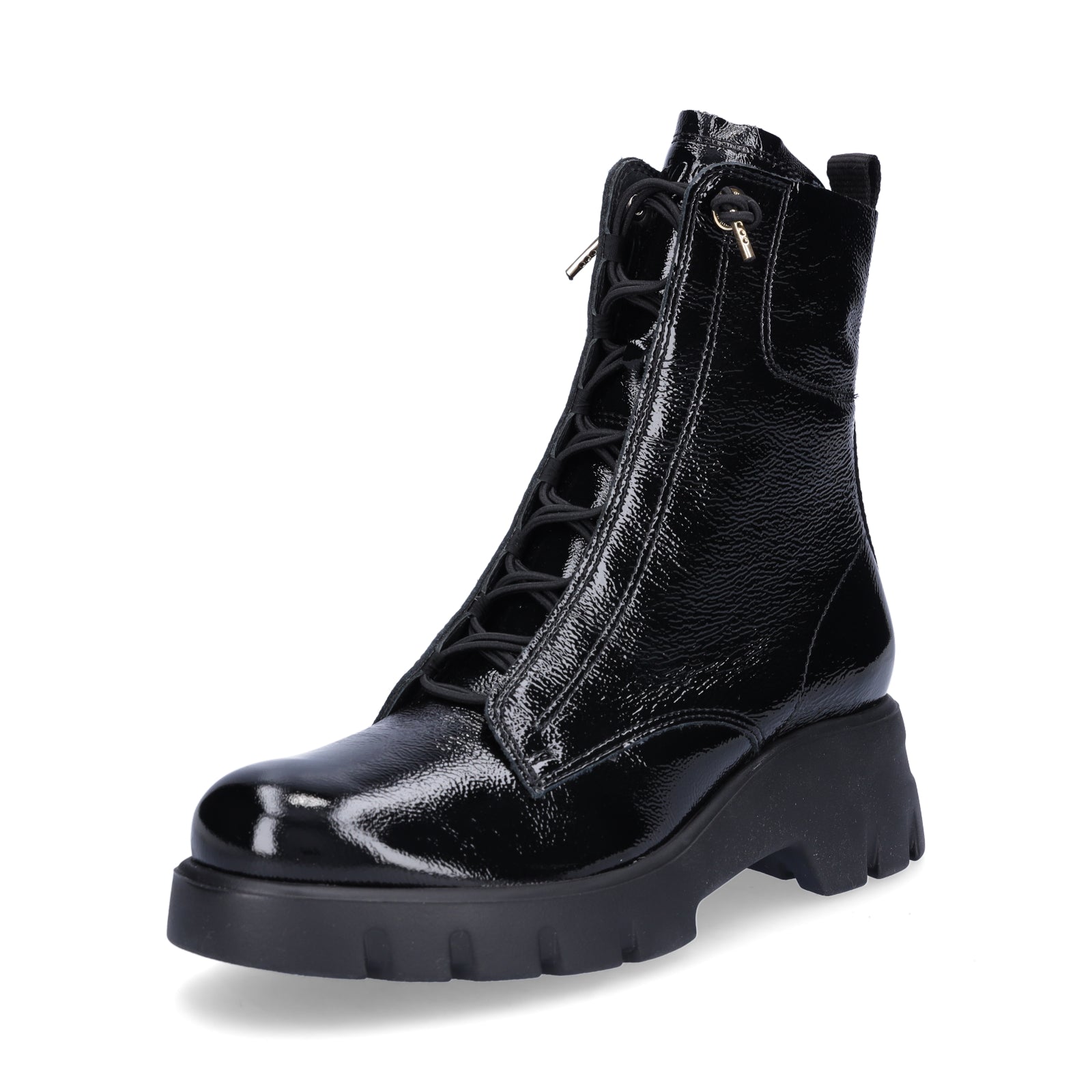 Paul Green Damen Stiefelette schwarz Lack