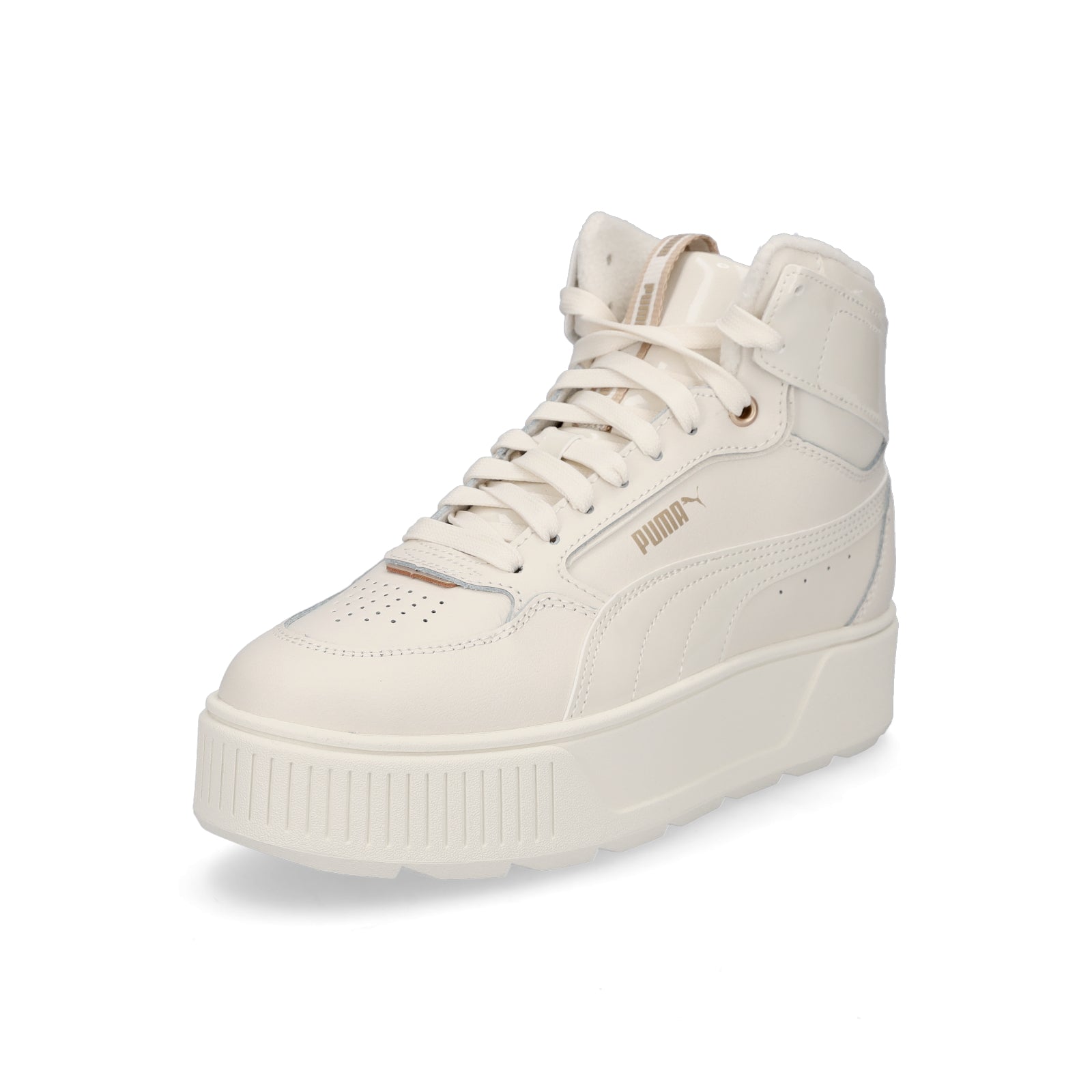 Puma women's platform sneaker Karmen Rebelle Mid WTR beige