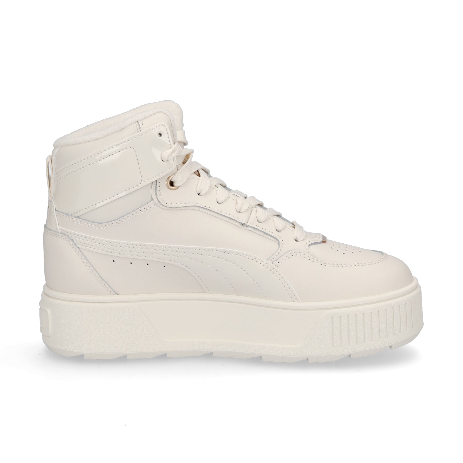 Puma women's platform sneaker Karmen Rebelle Mid WTR beige