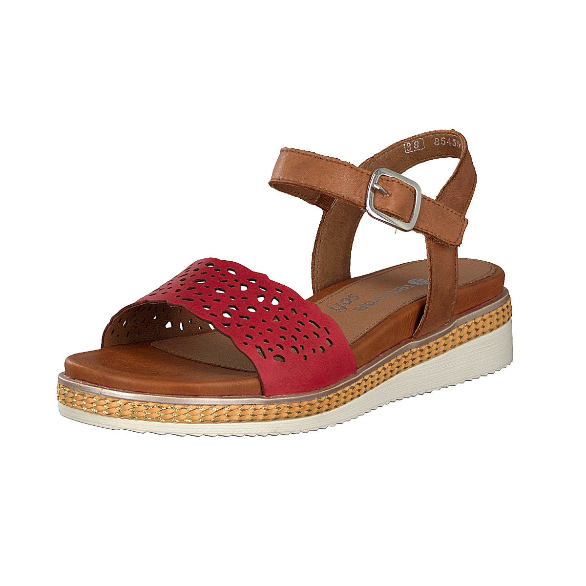 Remonte women's sandals red