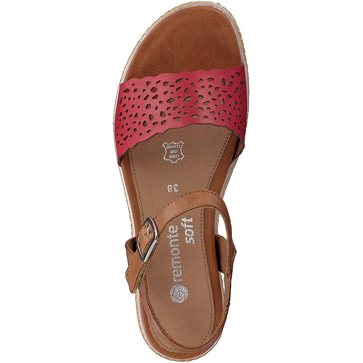 Remonte women's sandals red