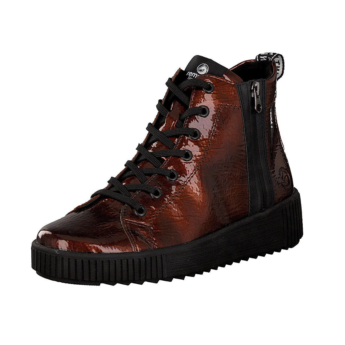 Remonte women's lace-up boot brown