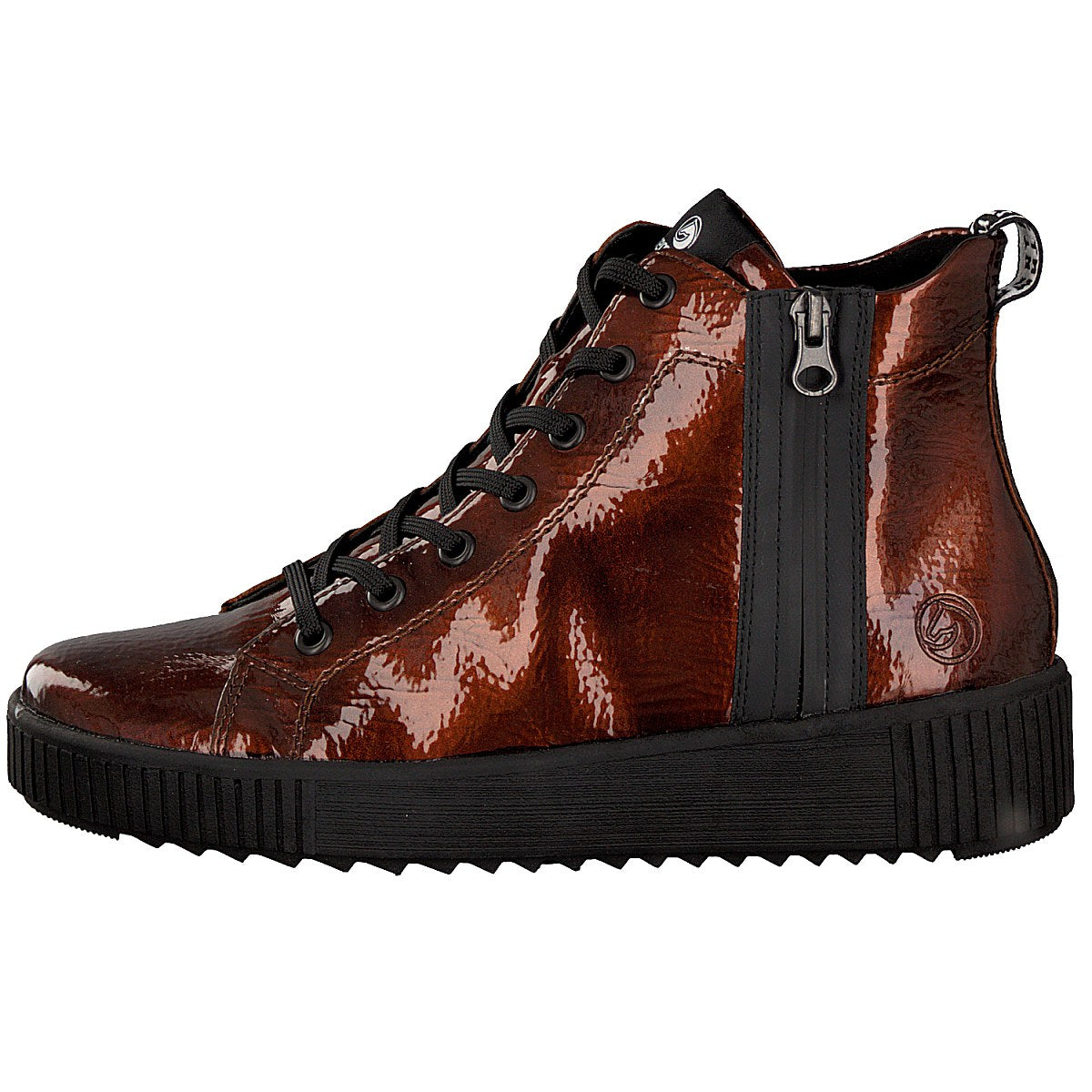 Remonte women's lace-up boot brown
