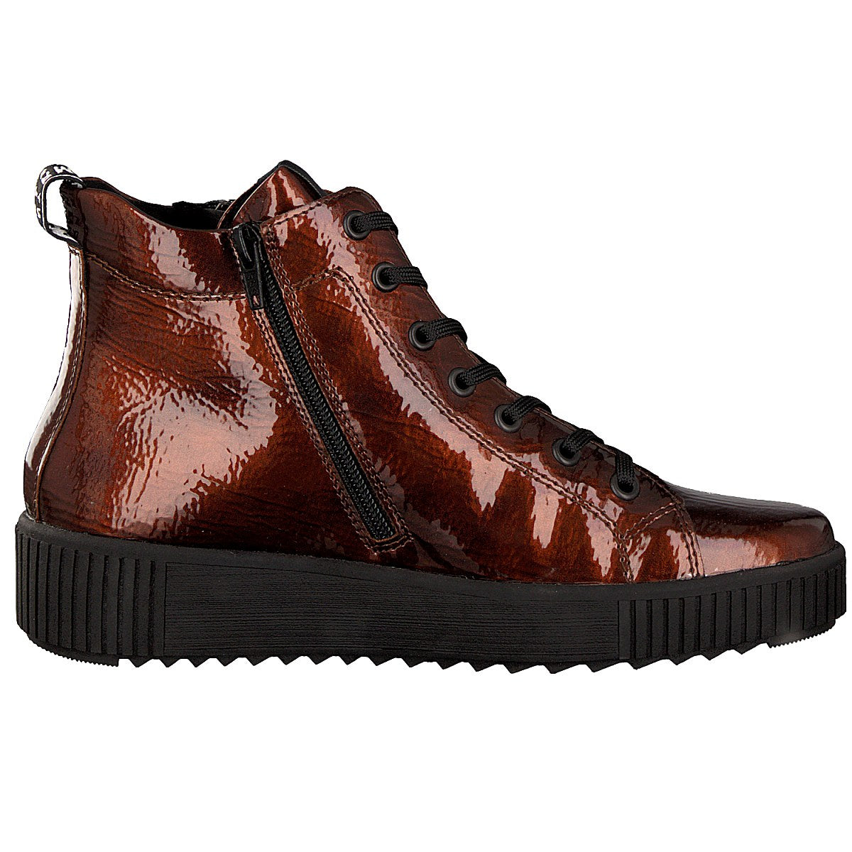 Remonte women's lace-up boot brown