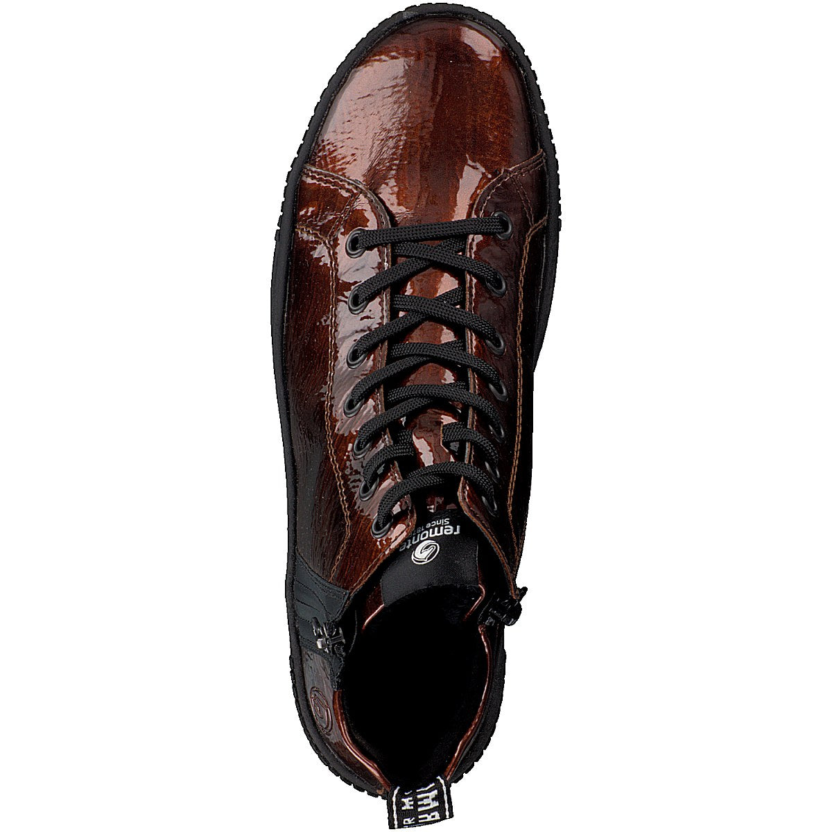 Remonte women's lace-up boot brown