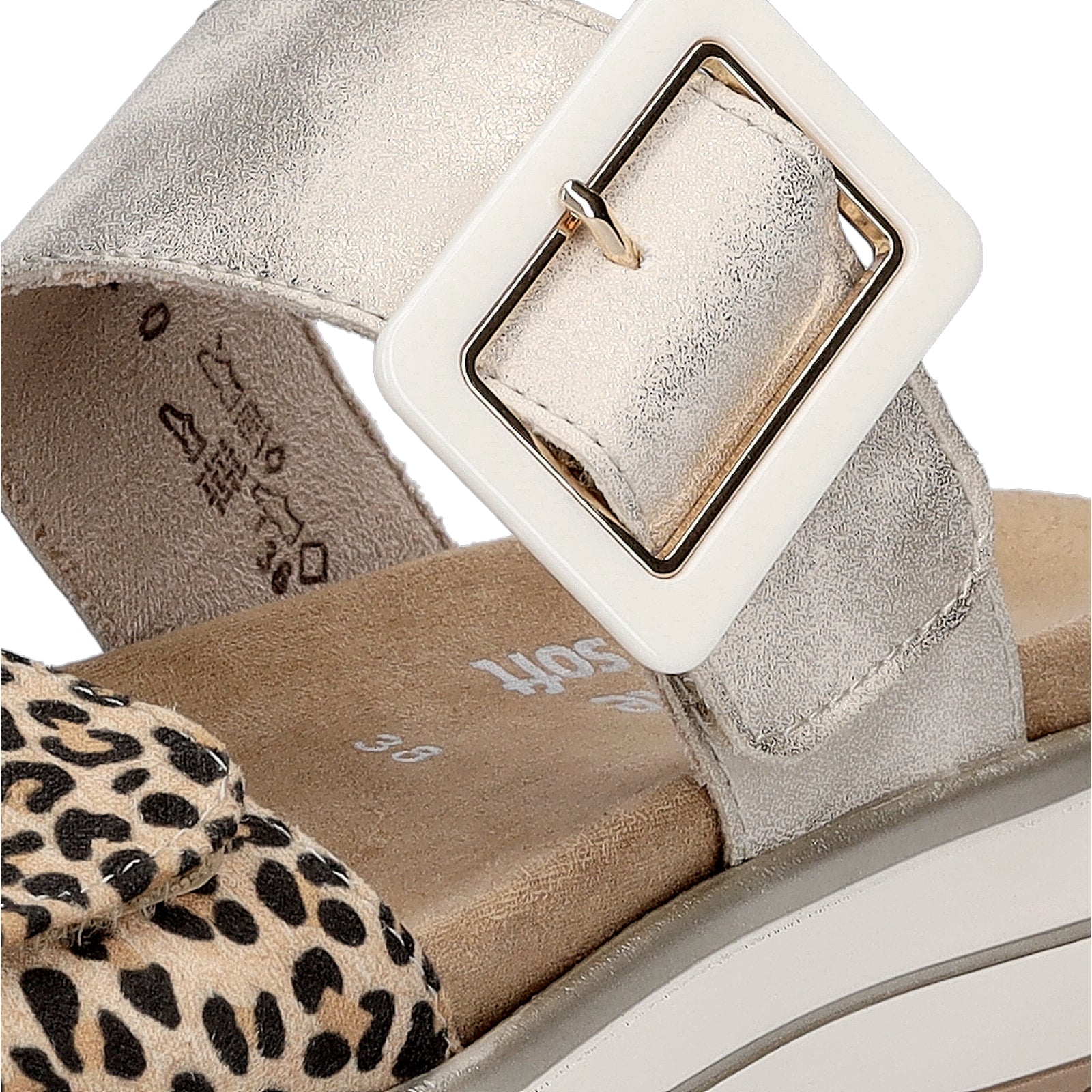 Remonte women's mules leo gold