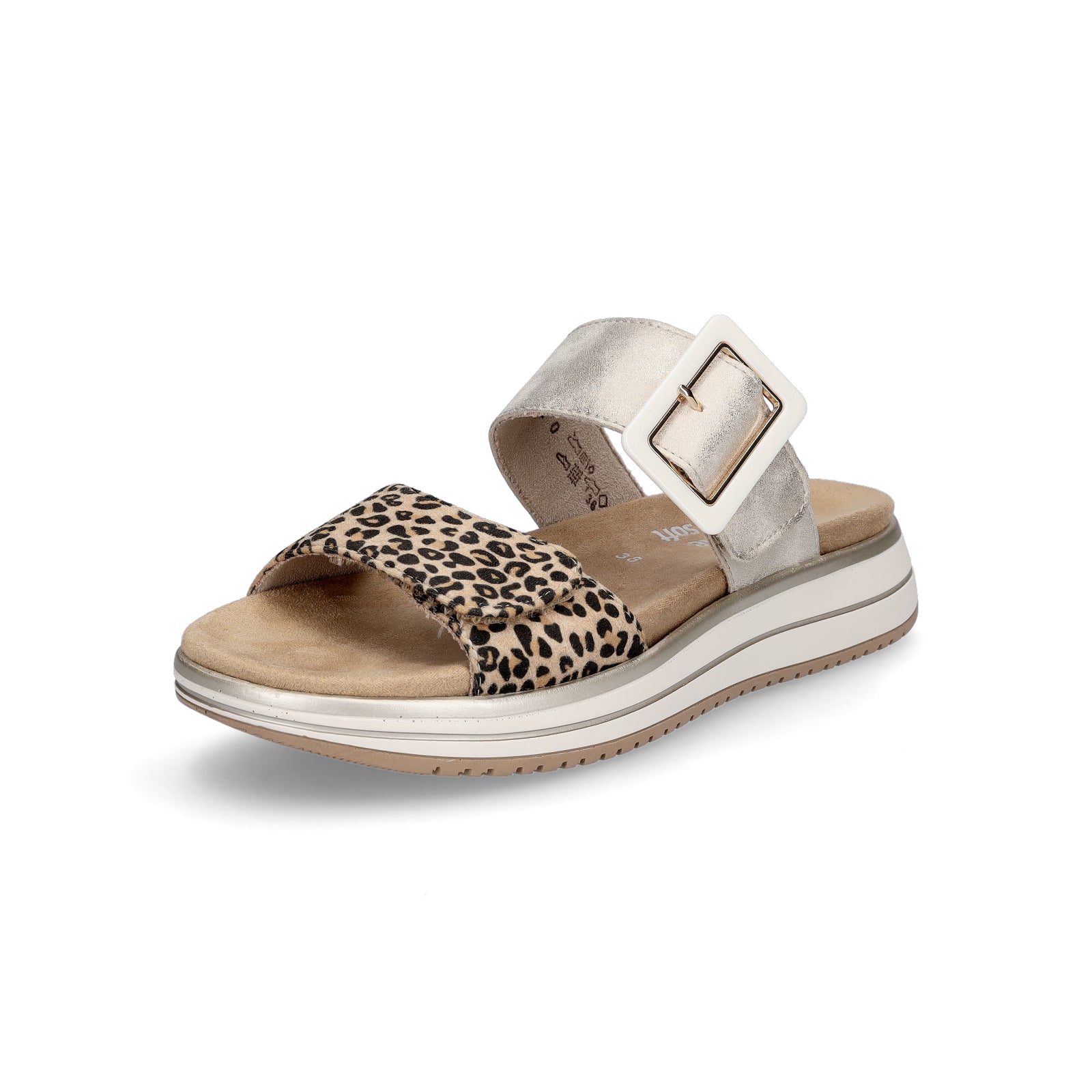 Remonte women's mules leo gold