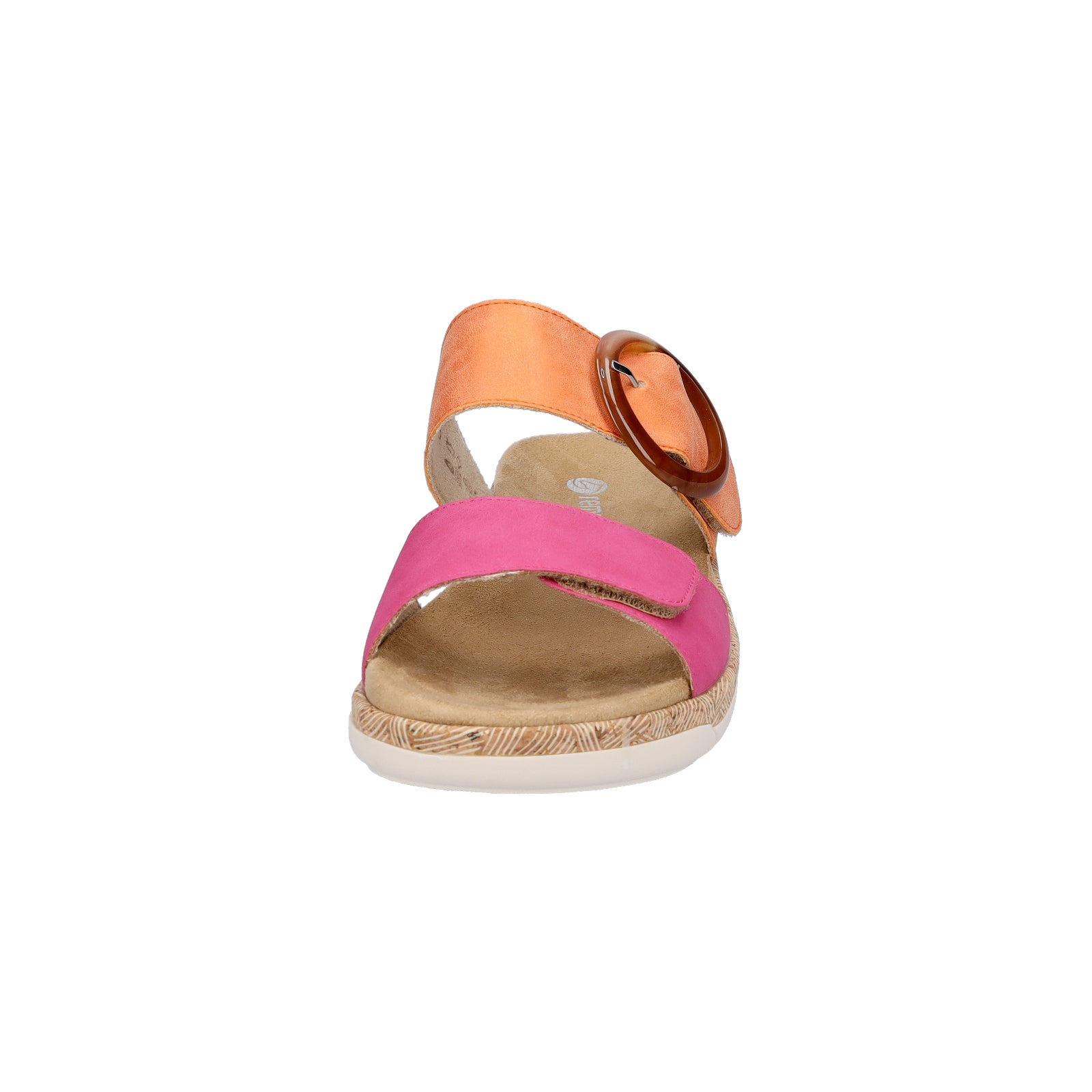 Remonte women's mules orange pink