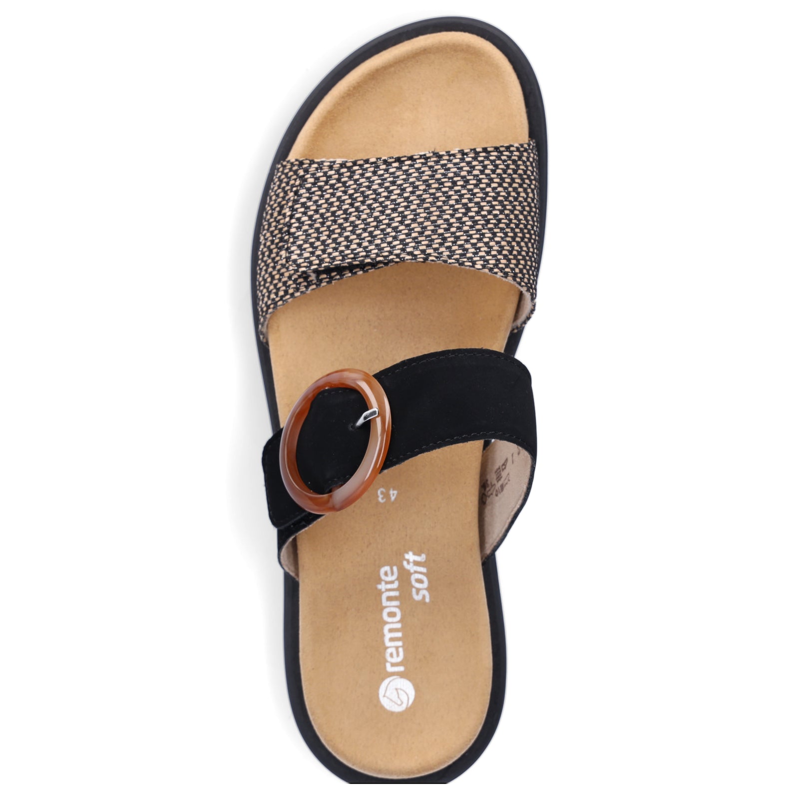 Remonte Damen Pantolette schwarz