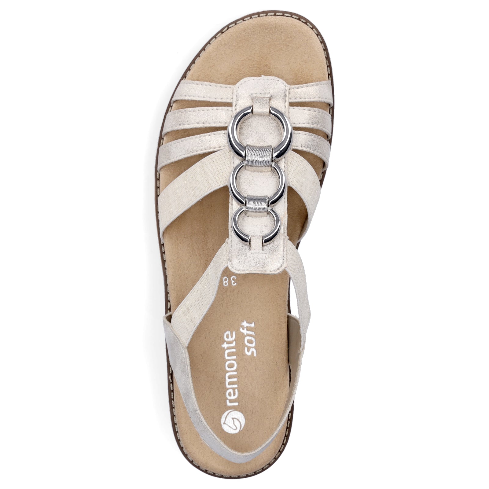 Remonte Damen Sandale beige gold