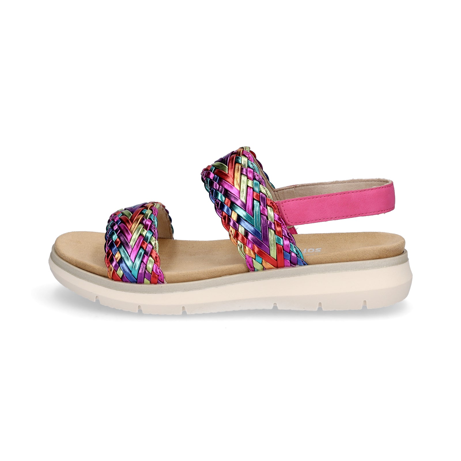 Remonte Damen Sandale pink multi metallic