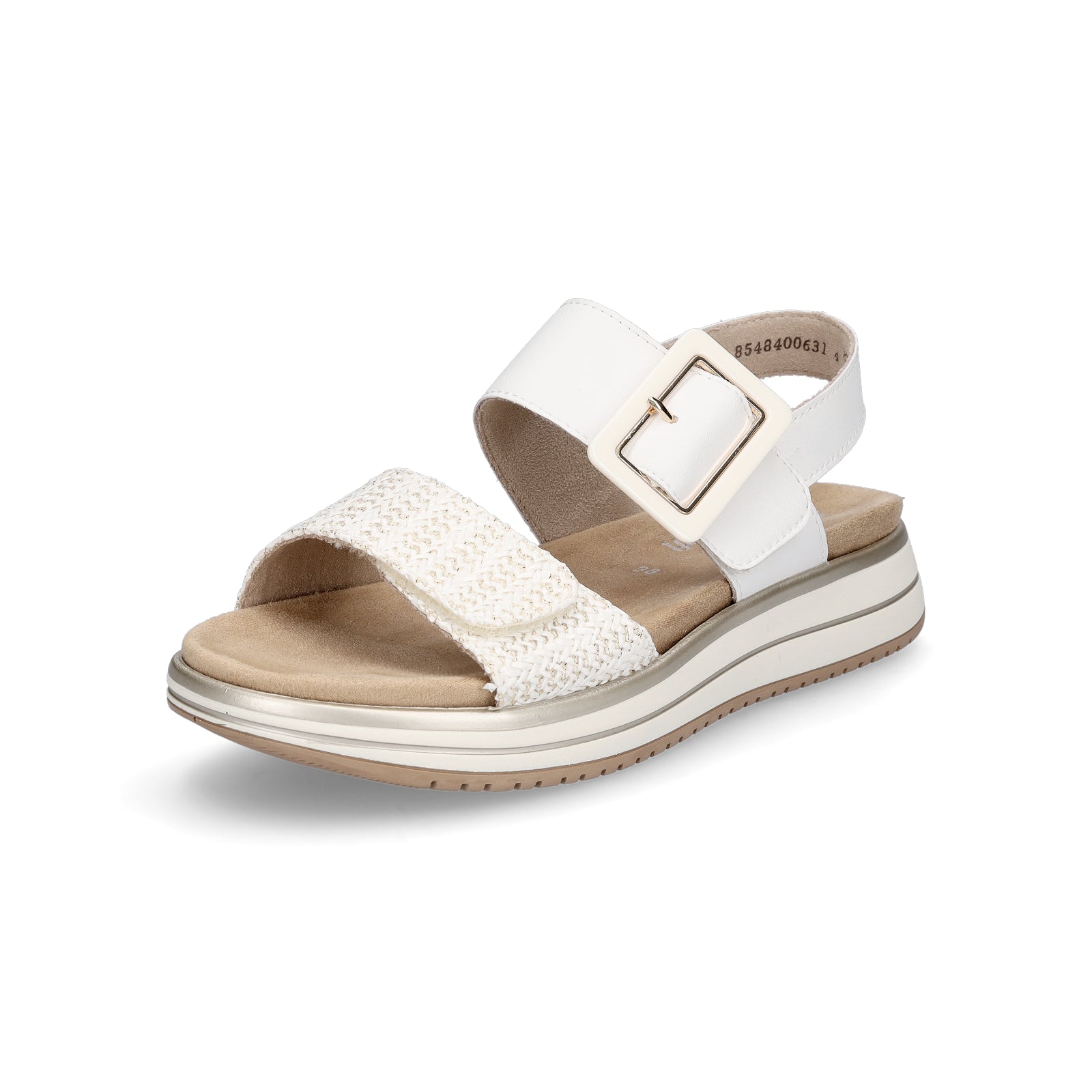 Remonte Damen Sandale weiß gold