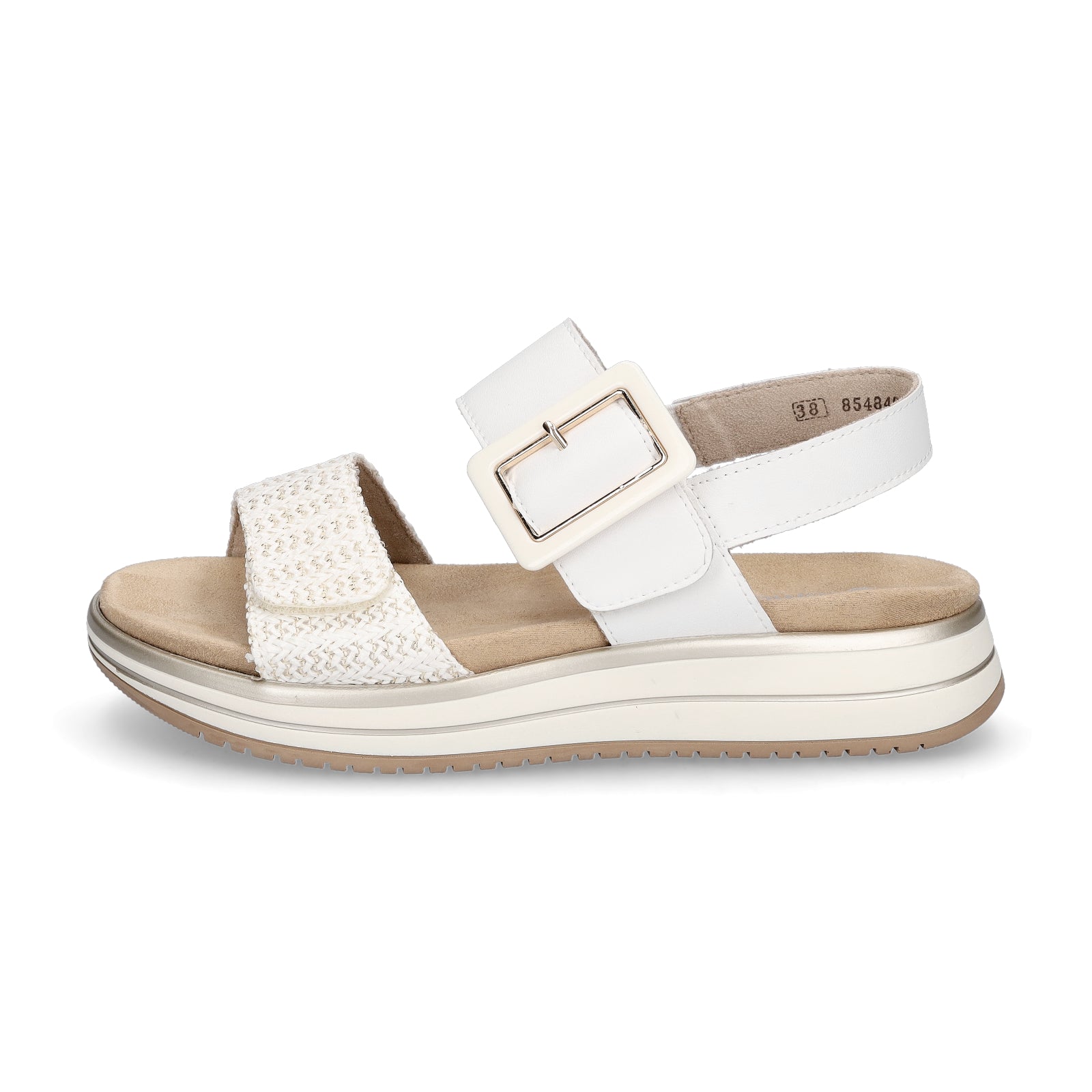 Remonte Damen Sandale weiß gold