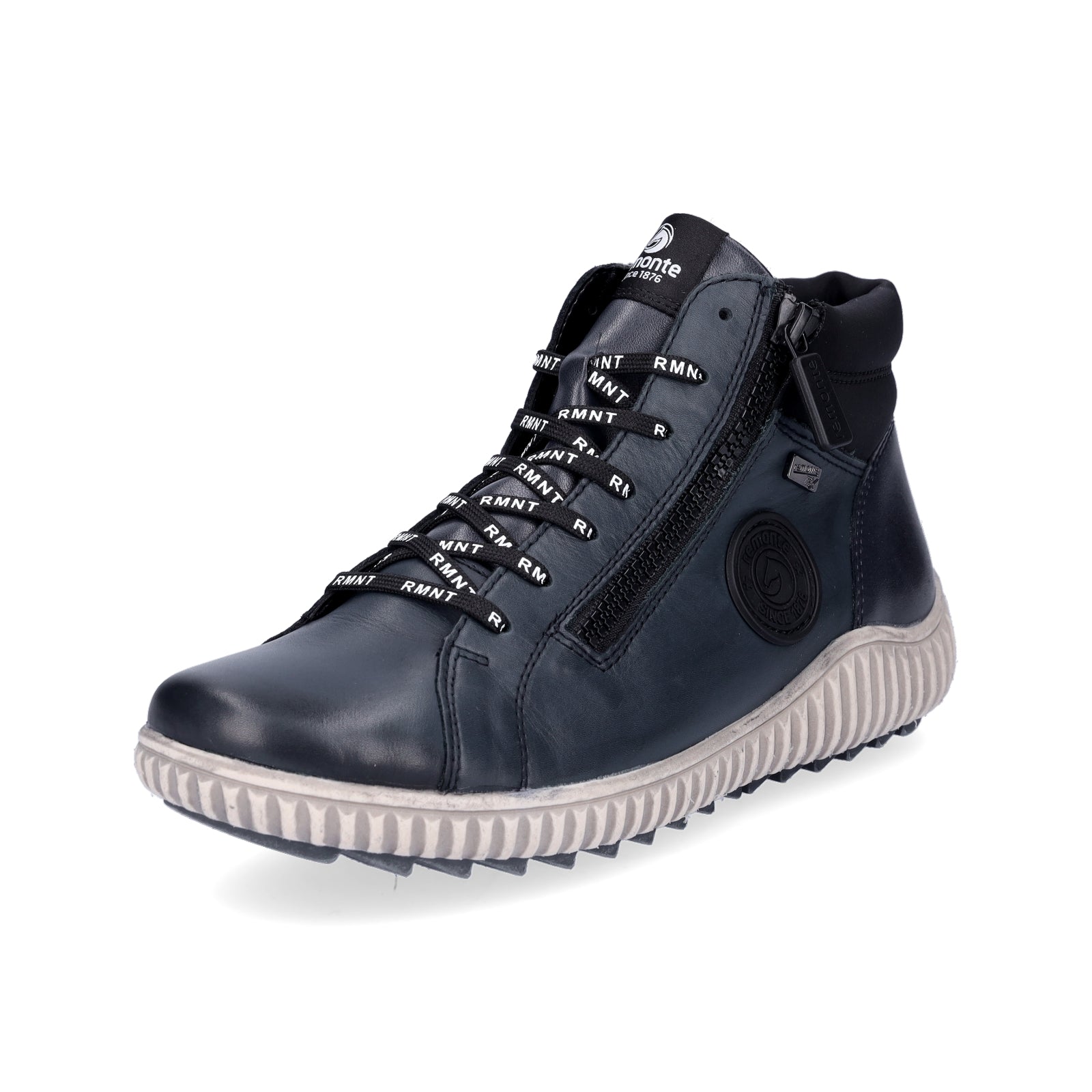 Remonte women's lace-up boot blue