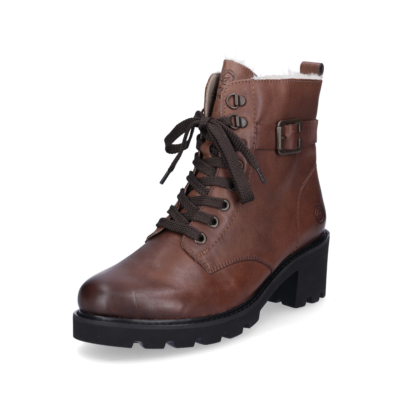 Remonte women's lace-up boot brown
