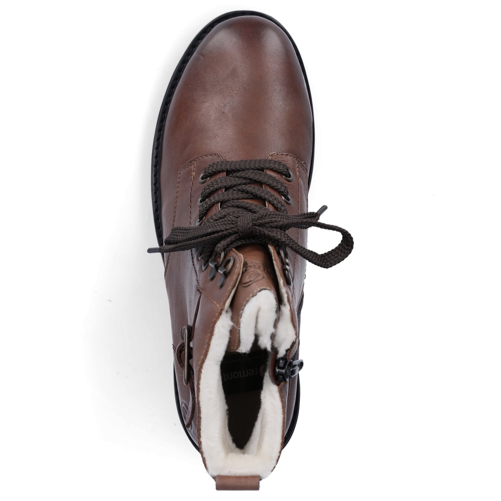 Remonte women's lace-up boot brown