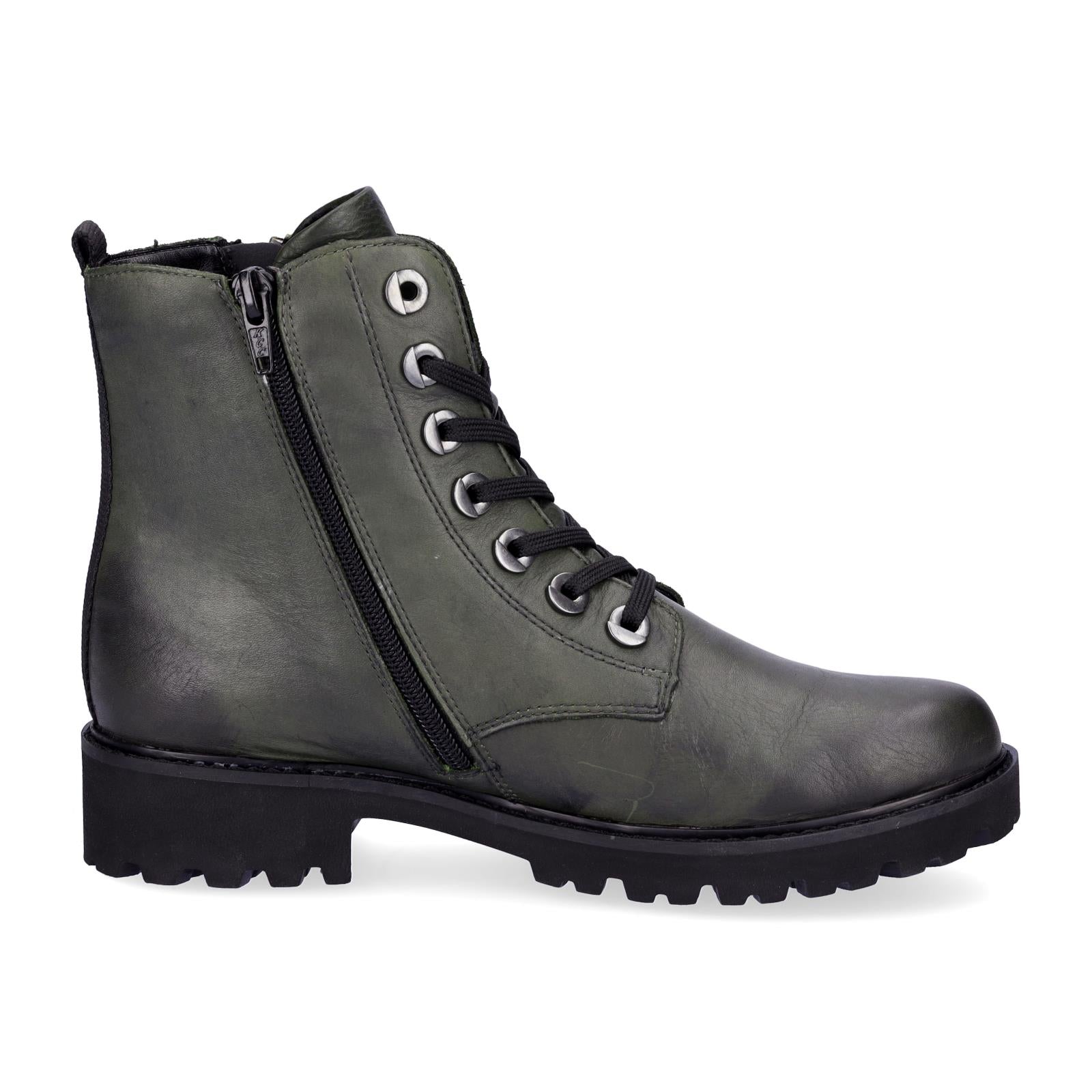 Remonte women's lace-up boot green