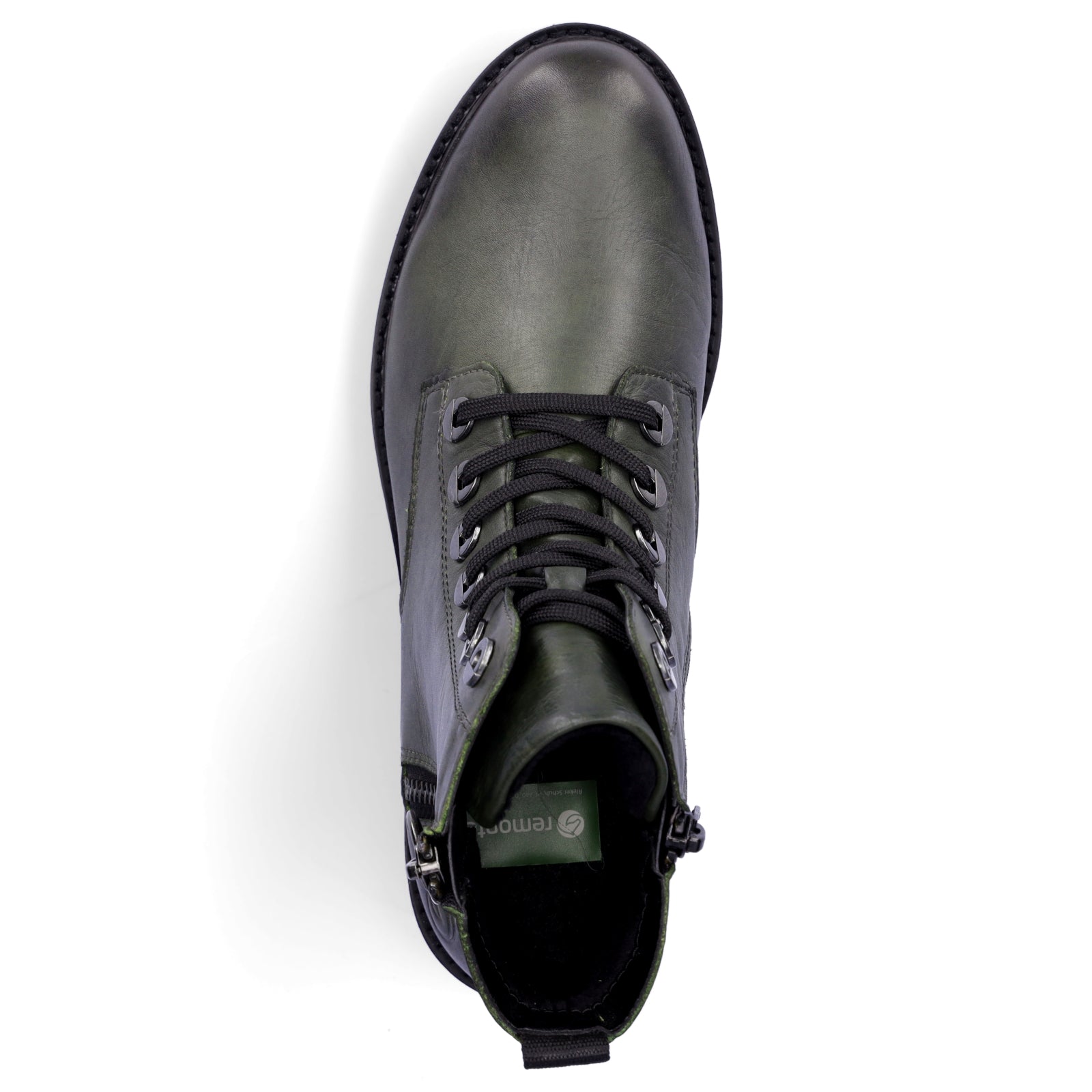 Remonte women's lace-up boot green