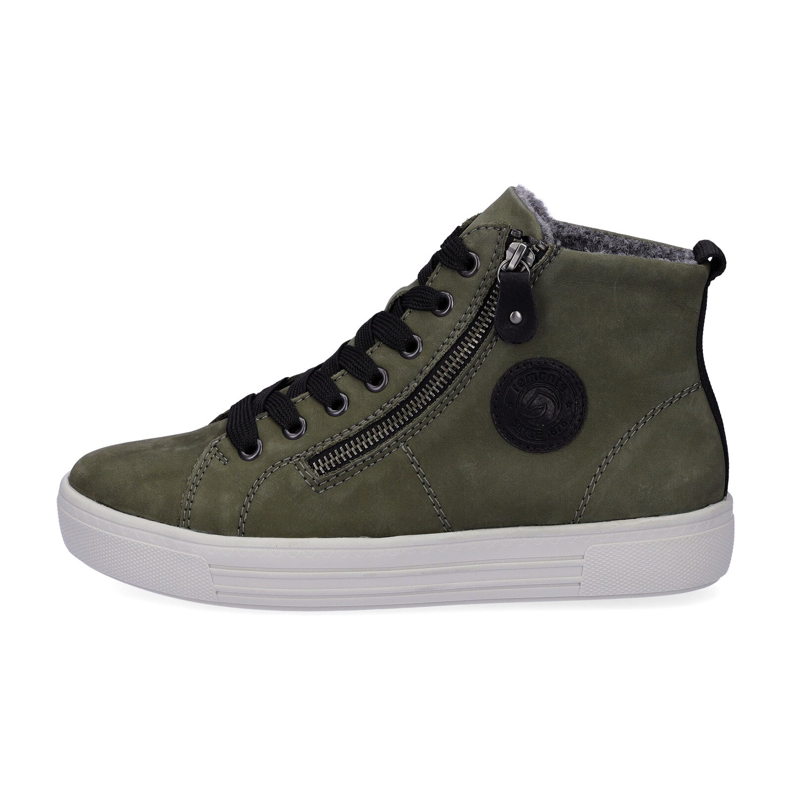 Remonte women's lace-up boot green