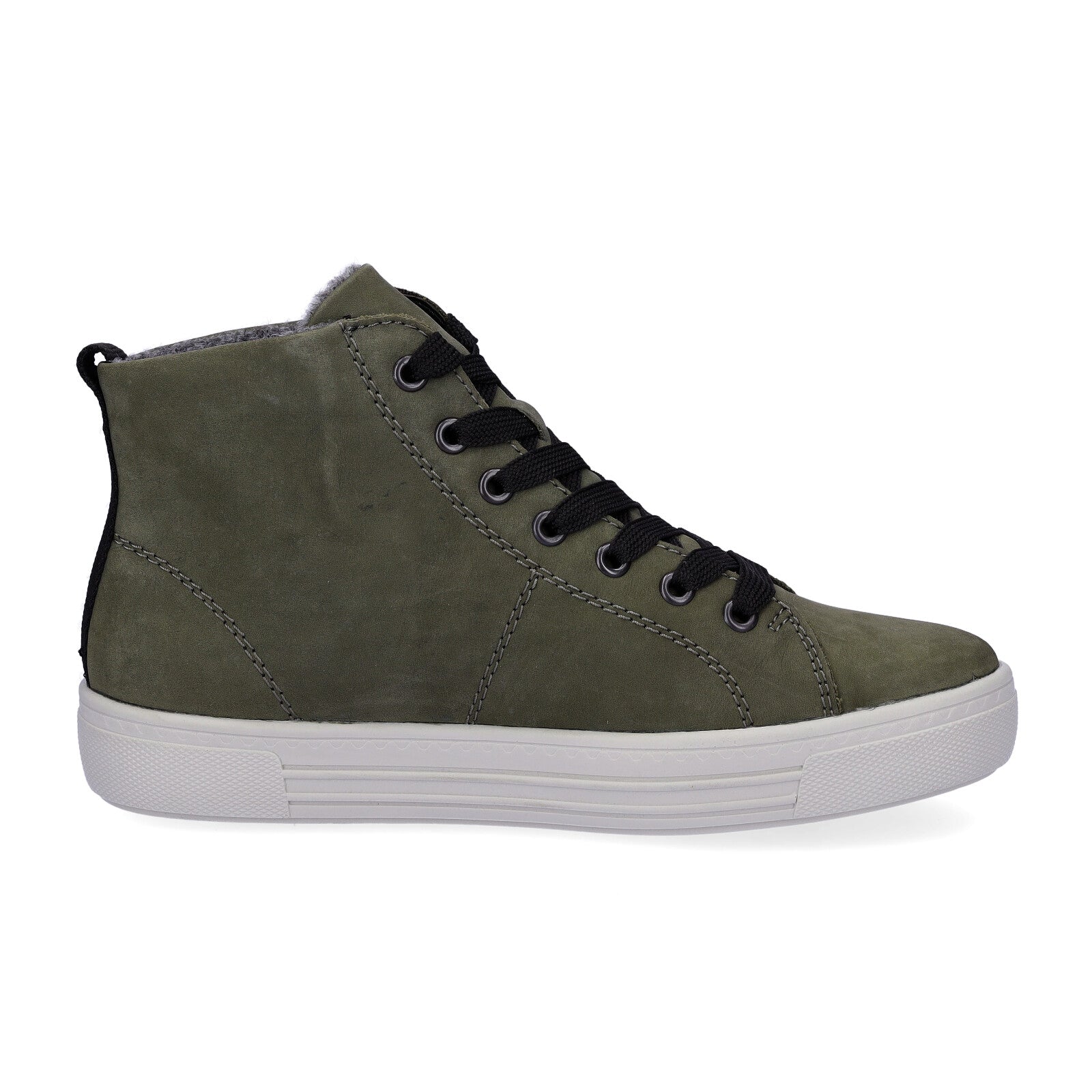 Remonte women's lace-up boot green