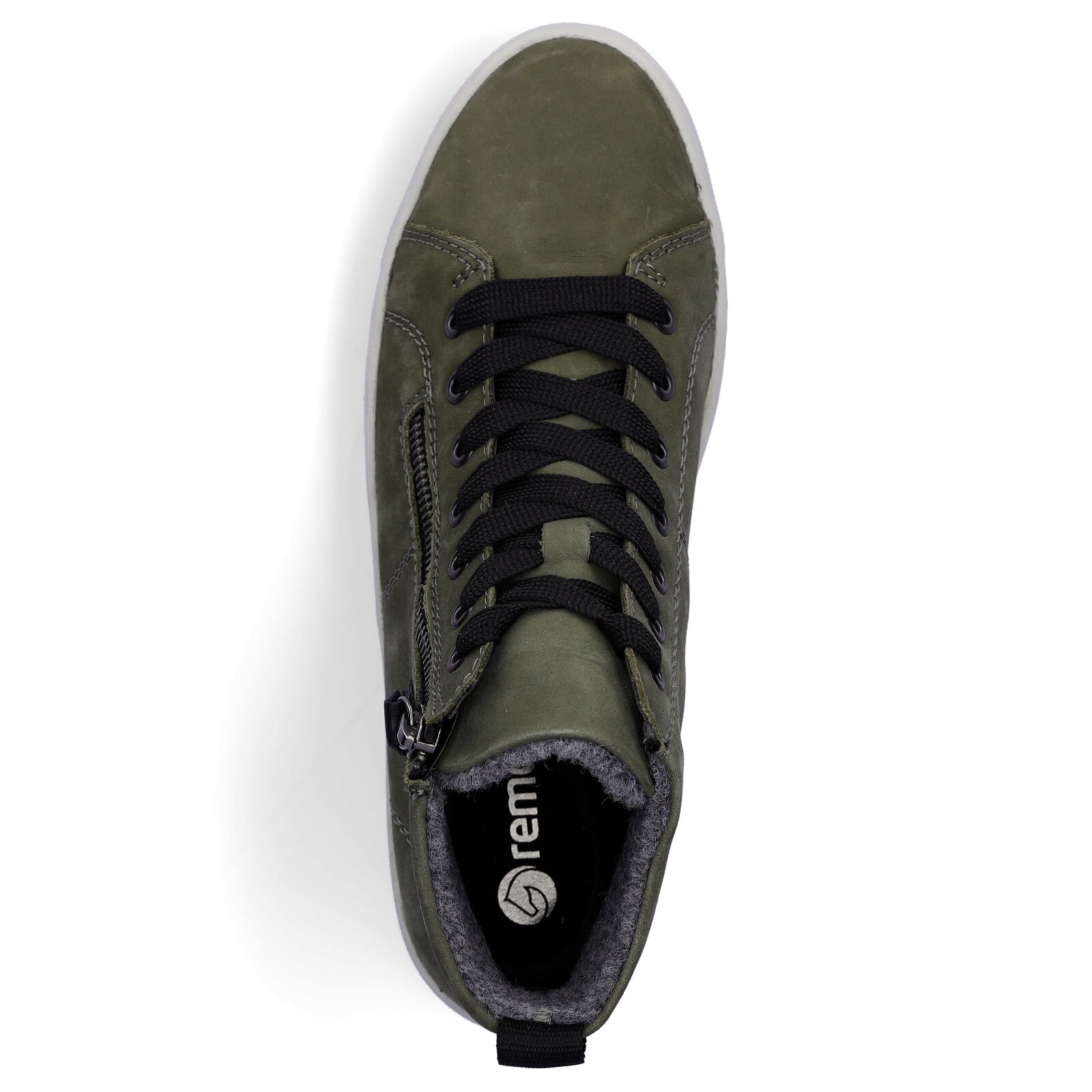 Remonte women's lace-up boot green