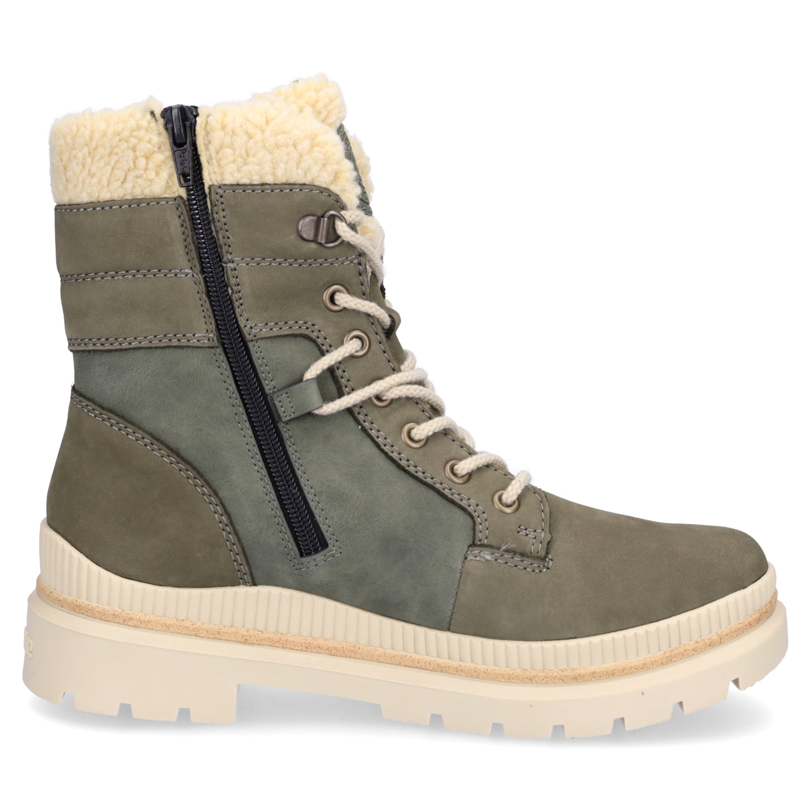 Remonte Damen Schnürboot khaki