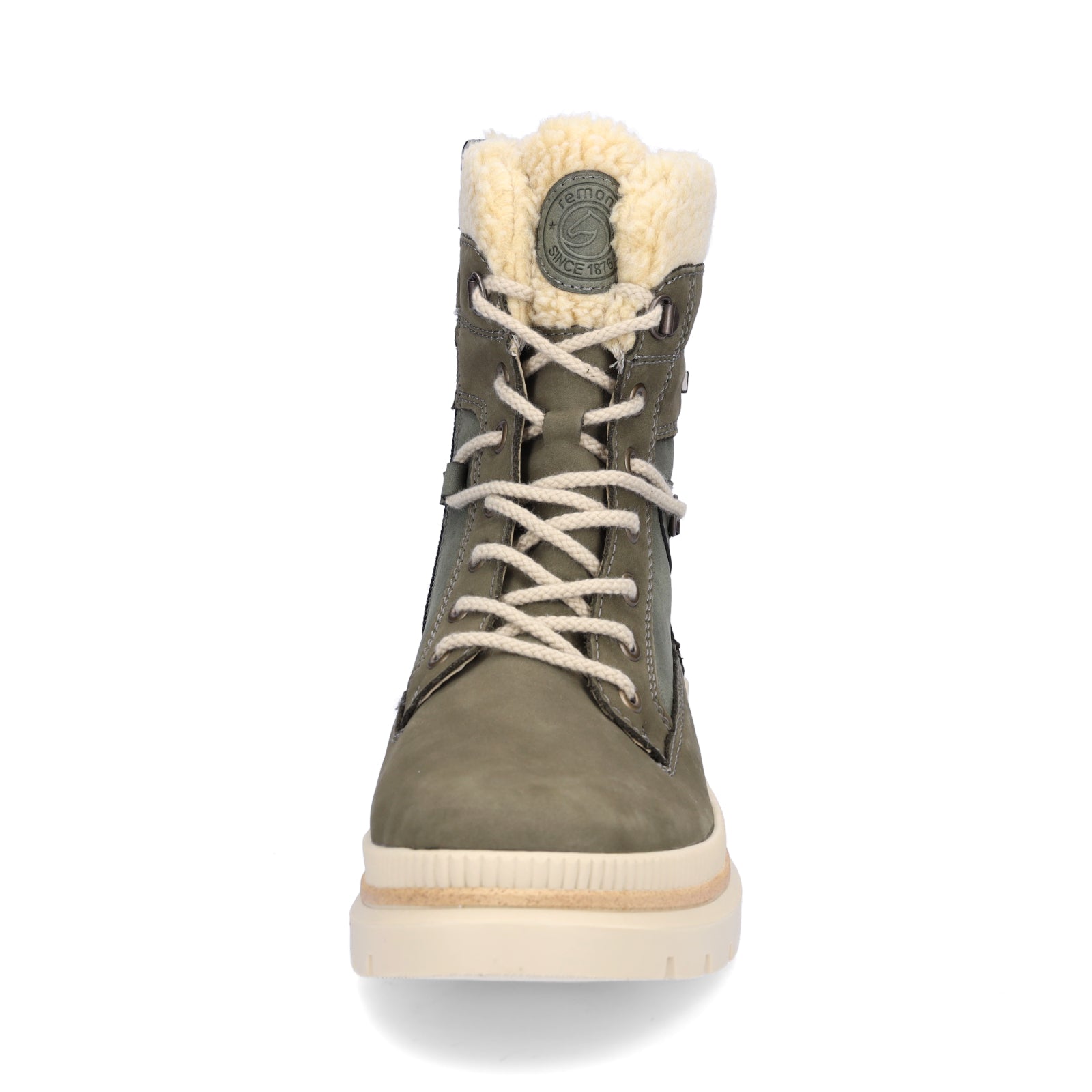 Remonte women's lace-up boots khaki