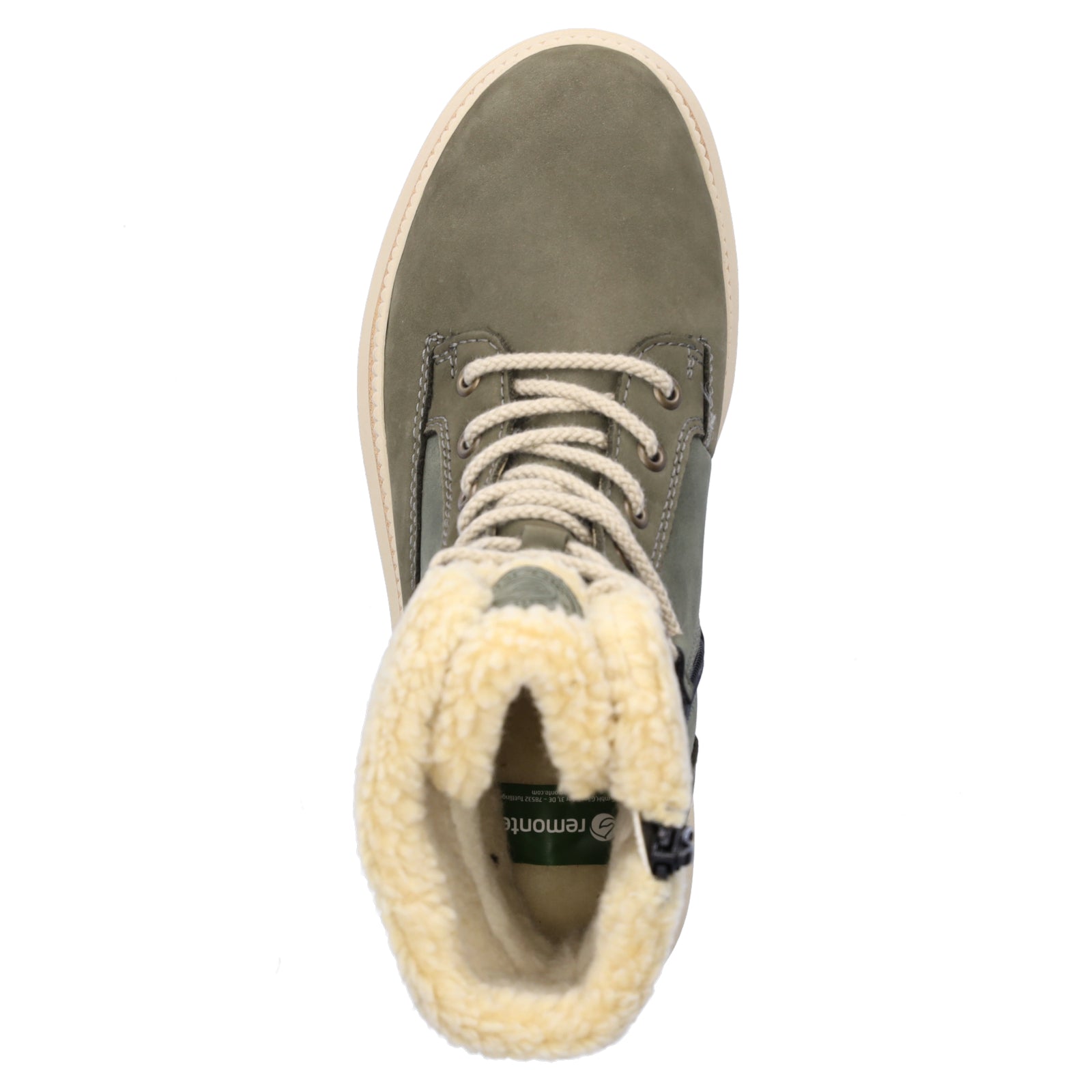 Remonte Damen Schnürboot khaki