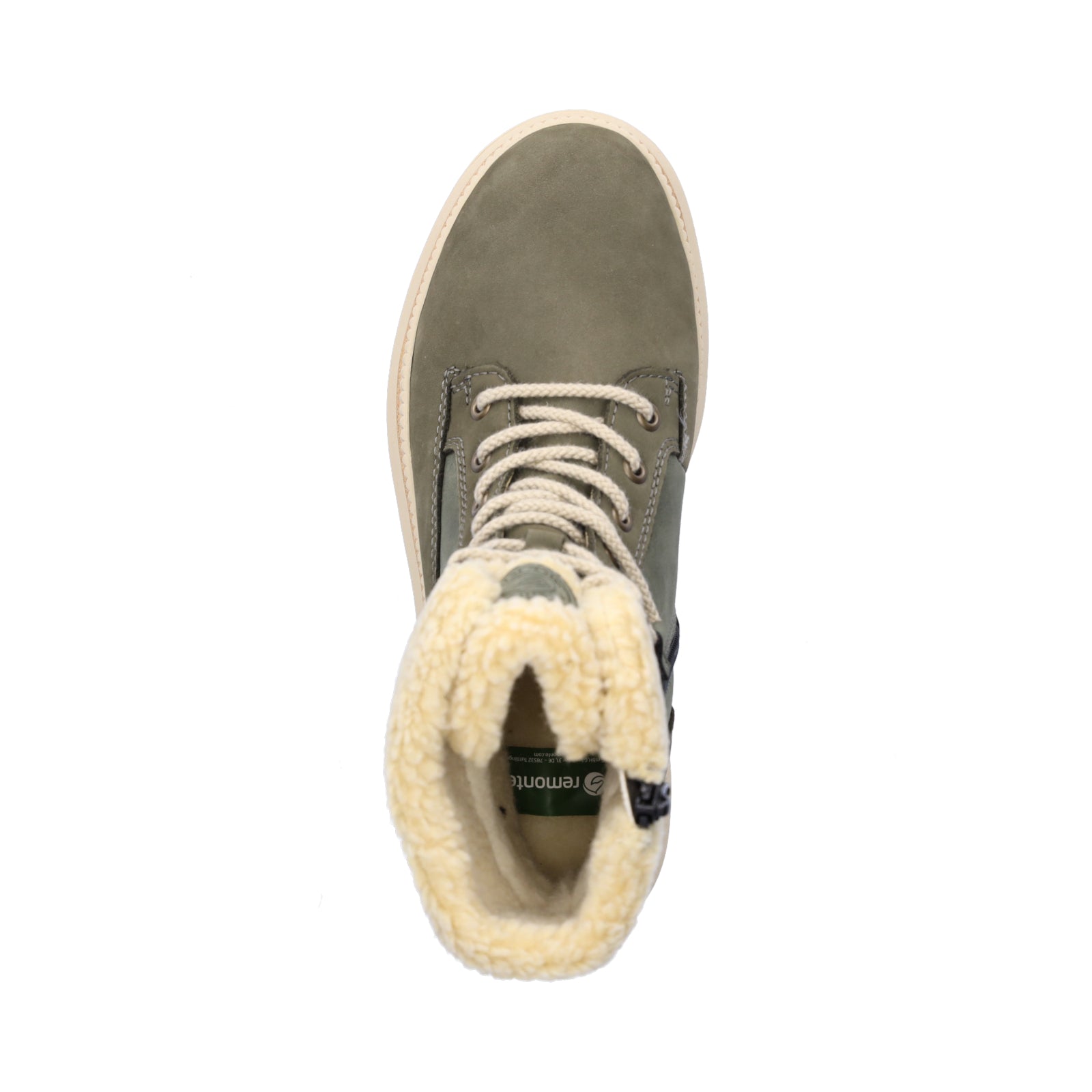 Remonte women's lace-up boots khaki