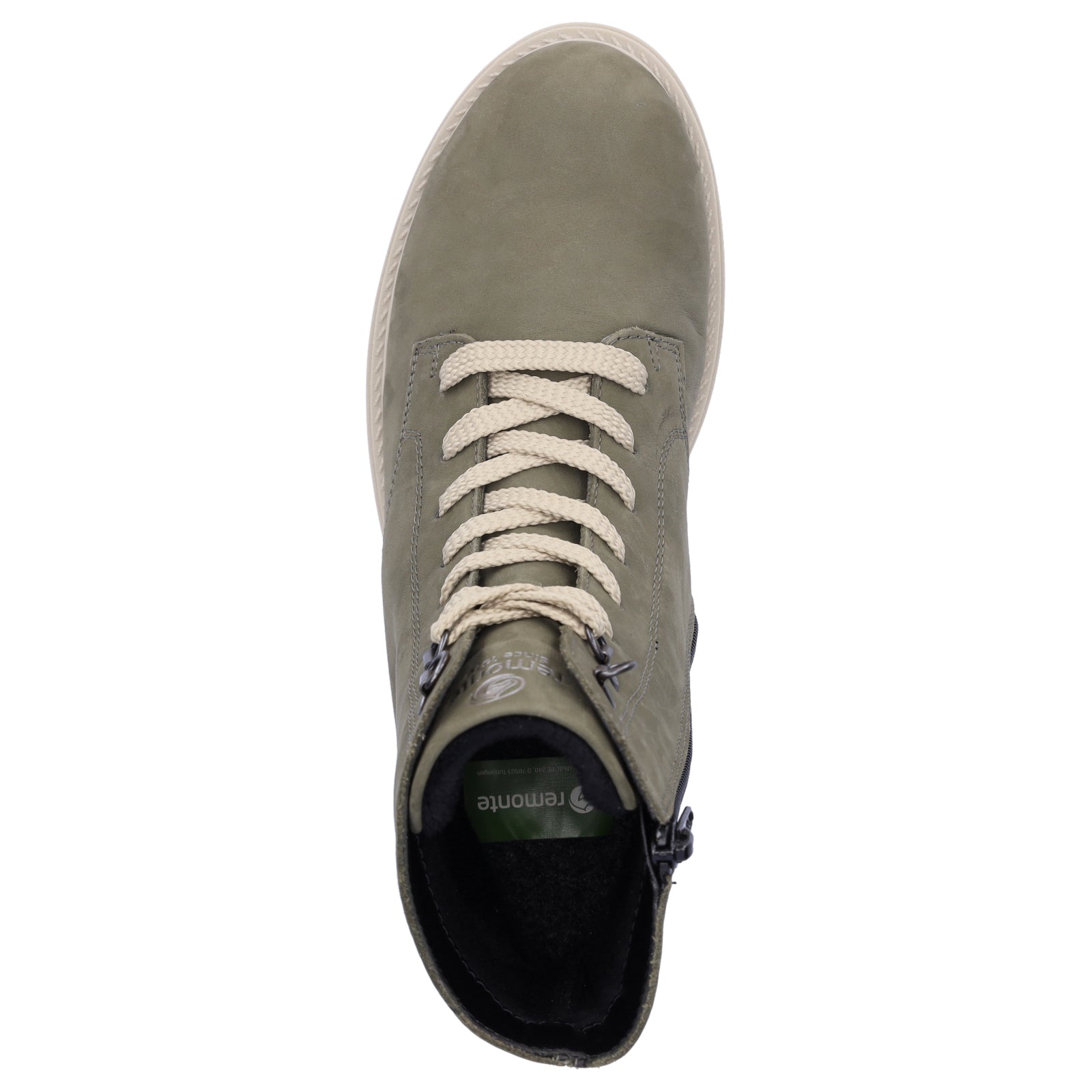 Remonte women's lace-up boots khaki