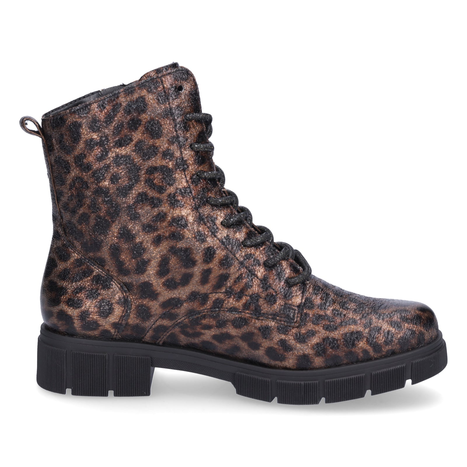 Remonte women's lace-up boots leo metallic