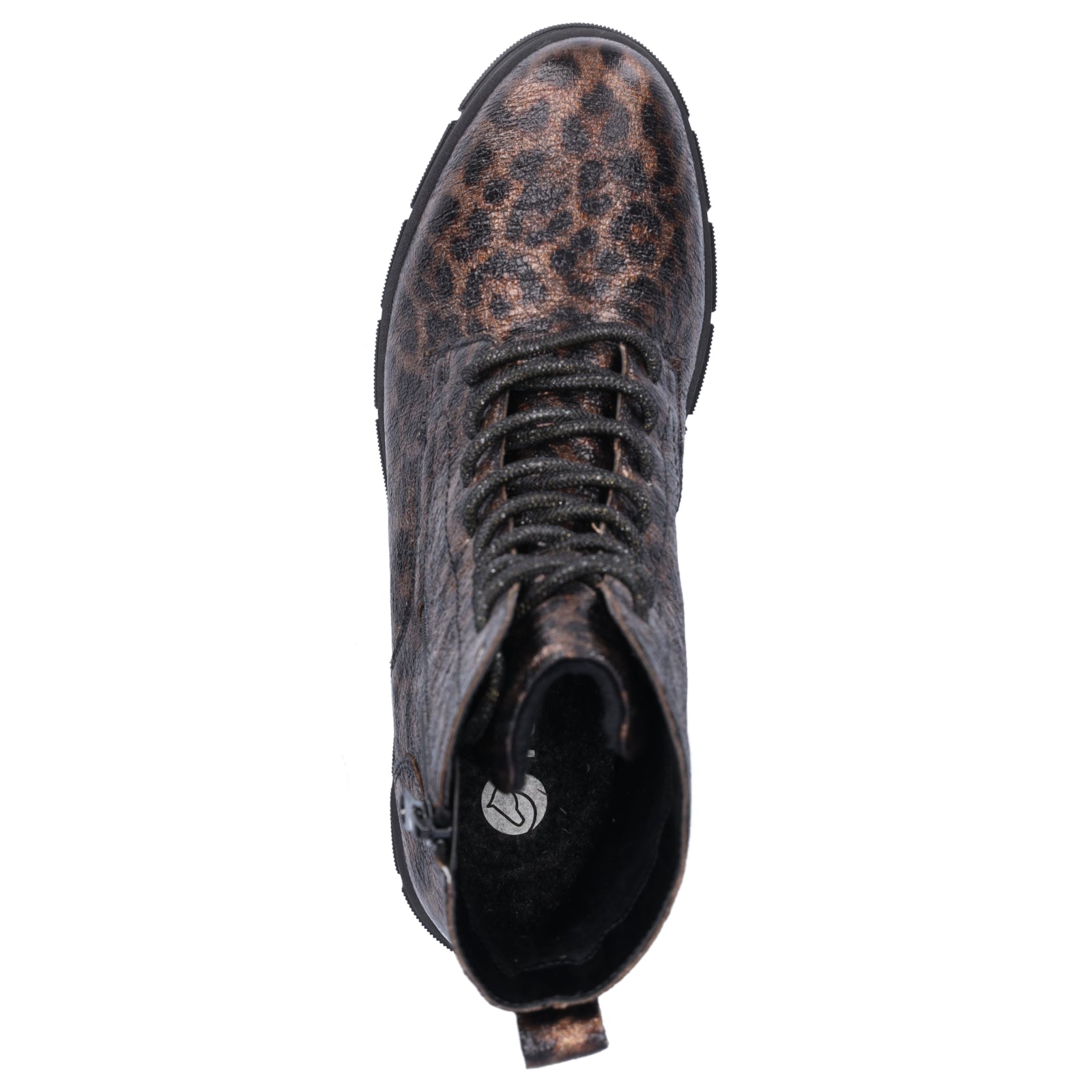 Remonte women's lace-up boots leo metallic