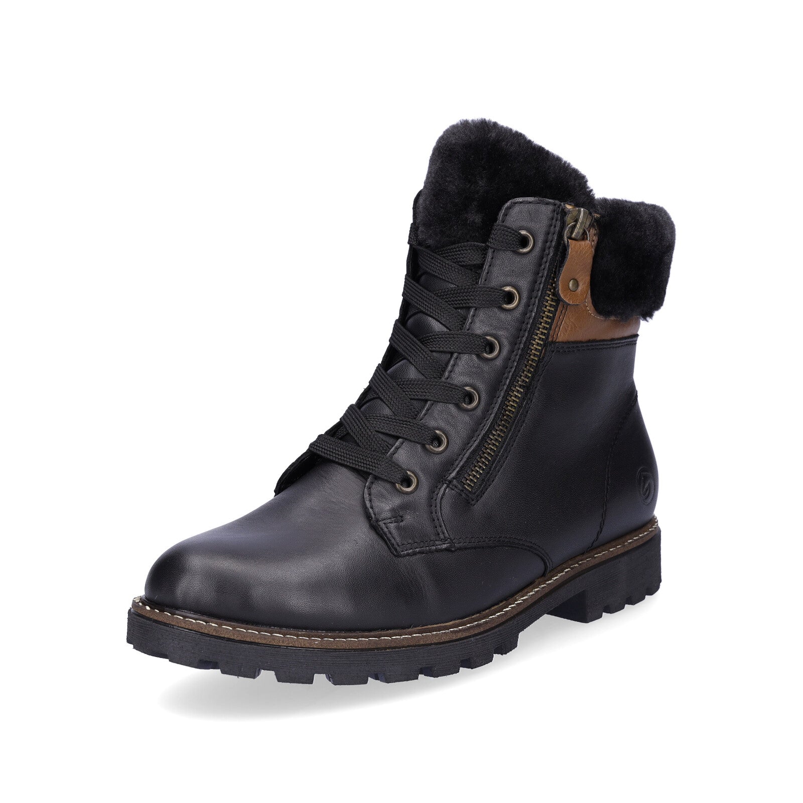 Remonte women's lace-up boot black
