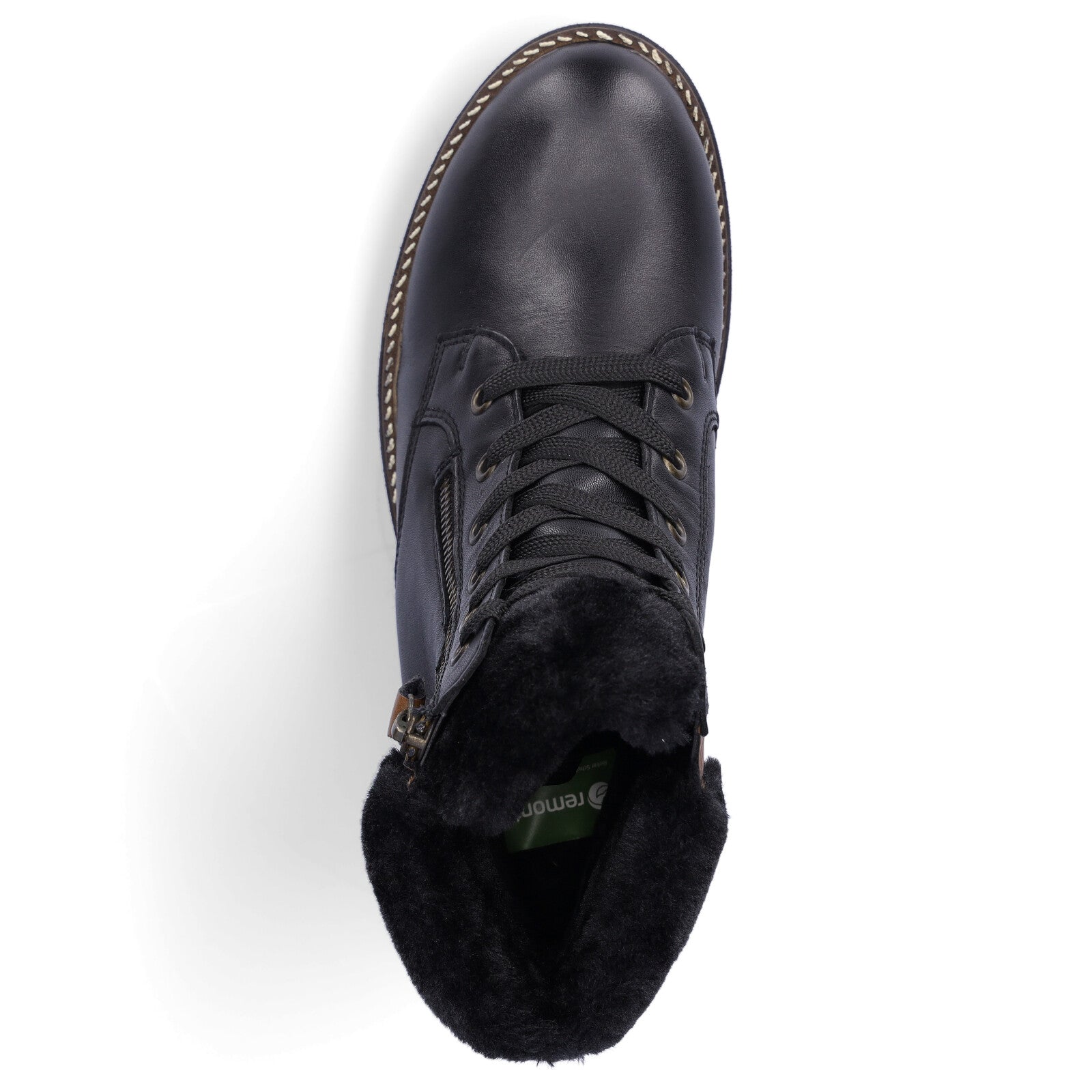 Remonte women's lace-up boot black