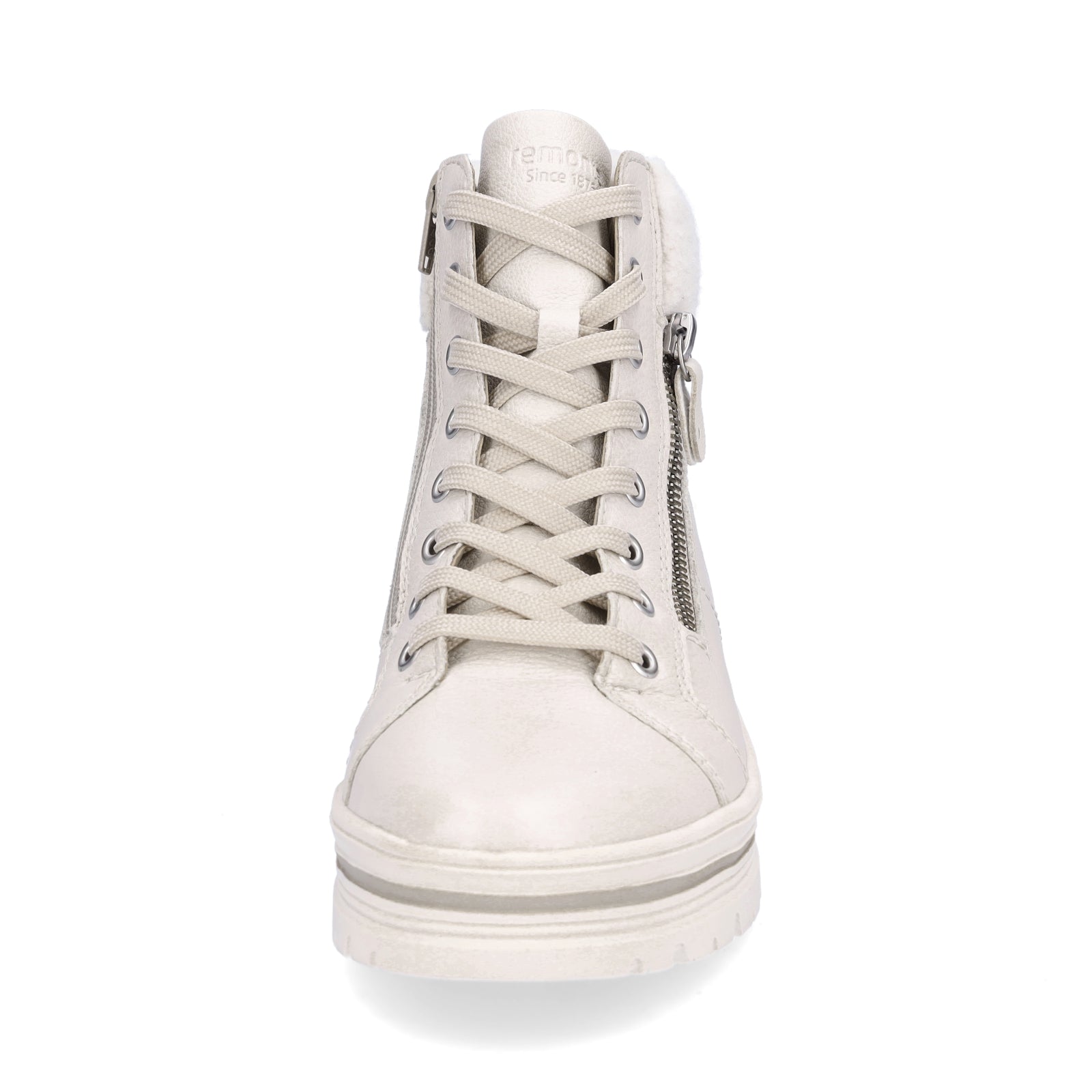 Remonte women's lace-up boots offwhite