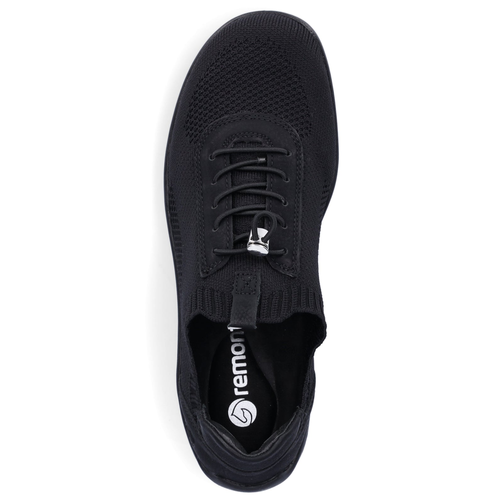 Remonte Damen Strick Sneaker schwarz slip-on