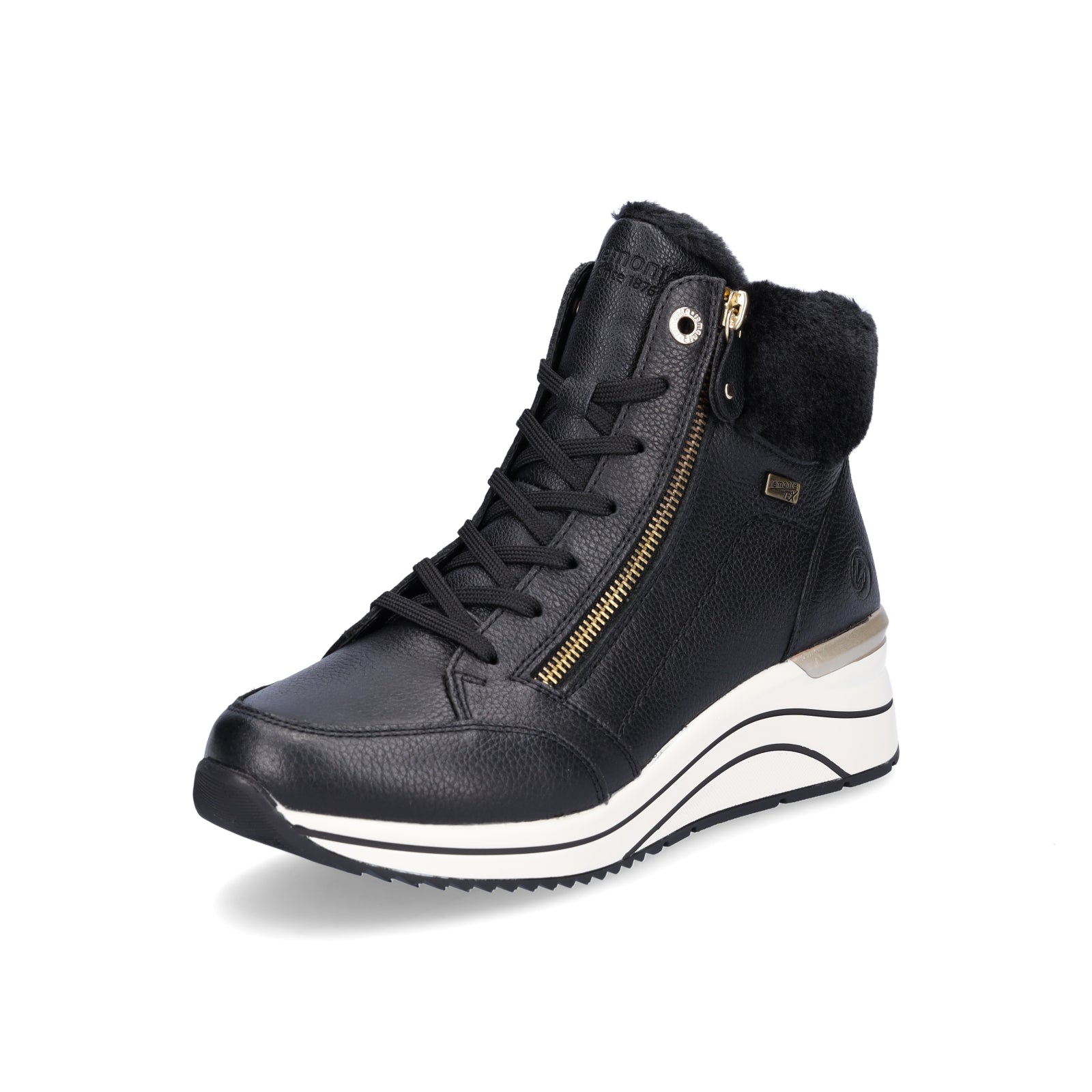 Remonte Damen High-Top Sneaker schwarz